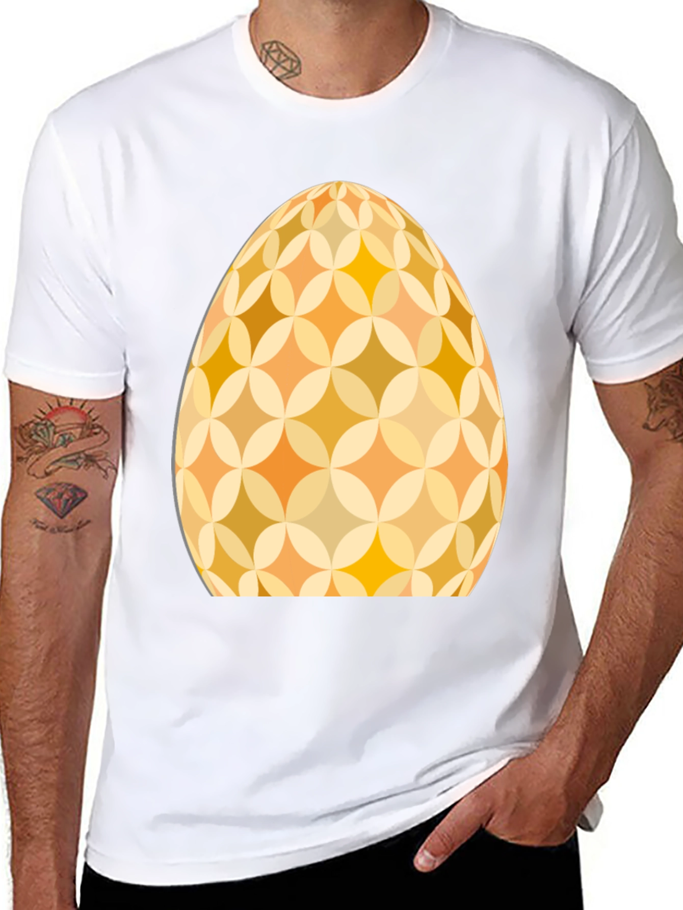 Retro Easter Egg Graphic Tee - Stylish Holiday Apparel