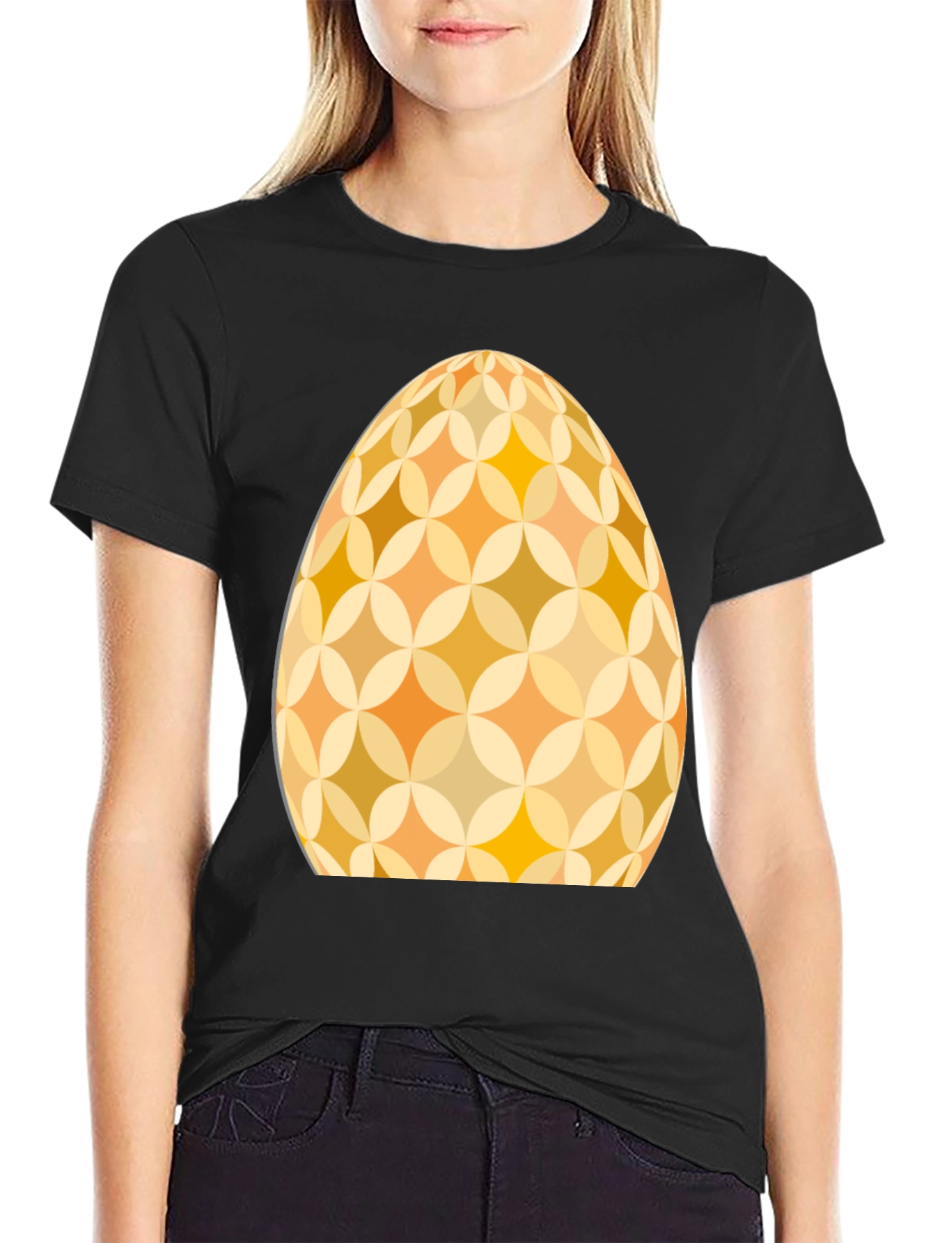Retro Easter Egg Graphic Tee - Stylish Holiday Apparel