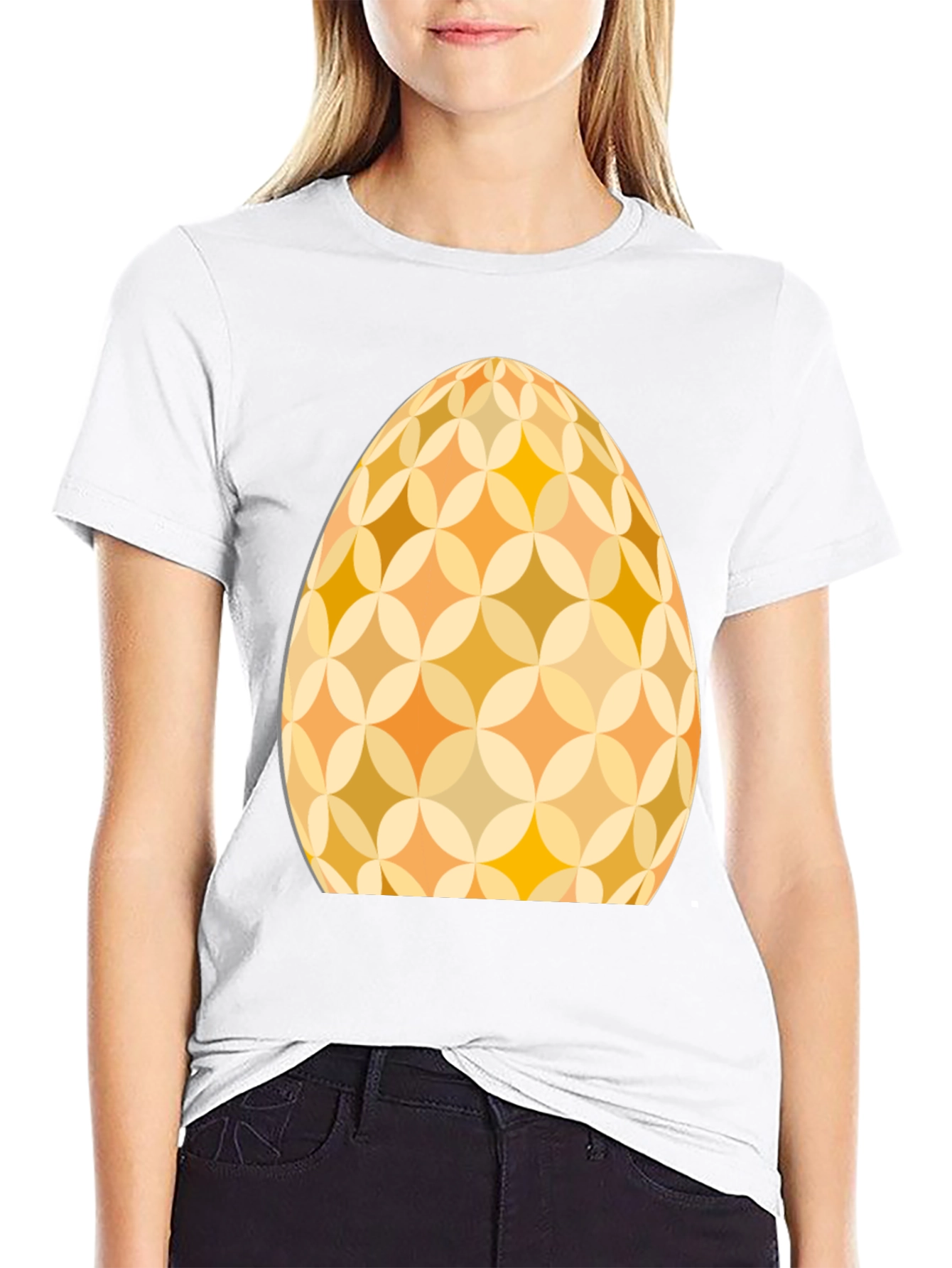 Retro Easter Egg Graphic Tee - Stylish Holiday Apparel