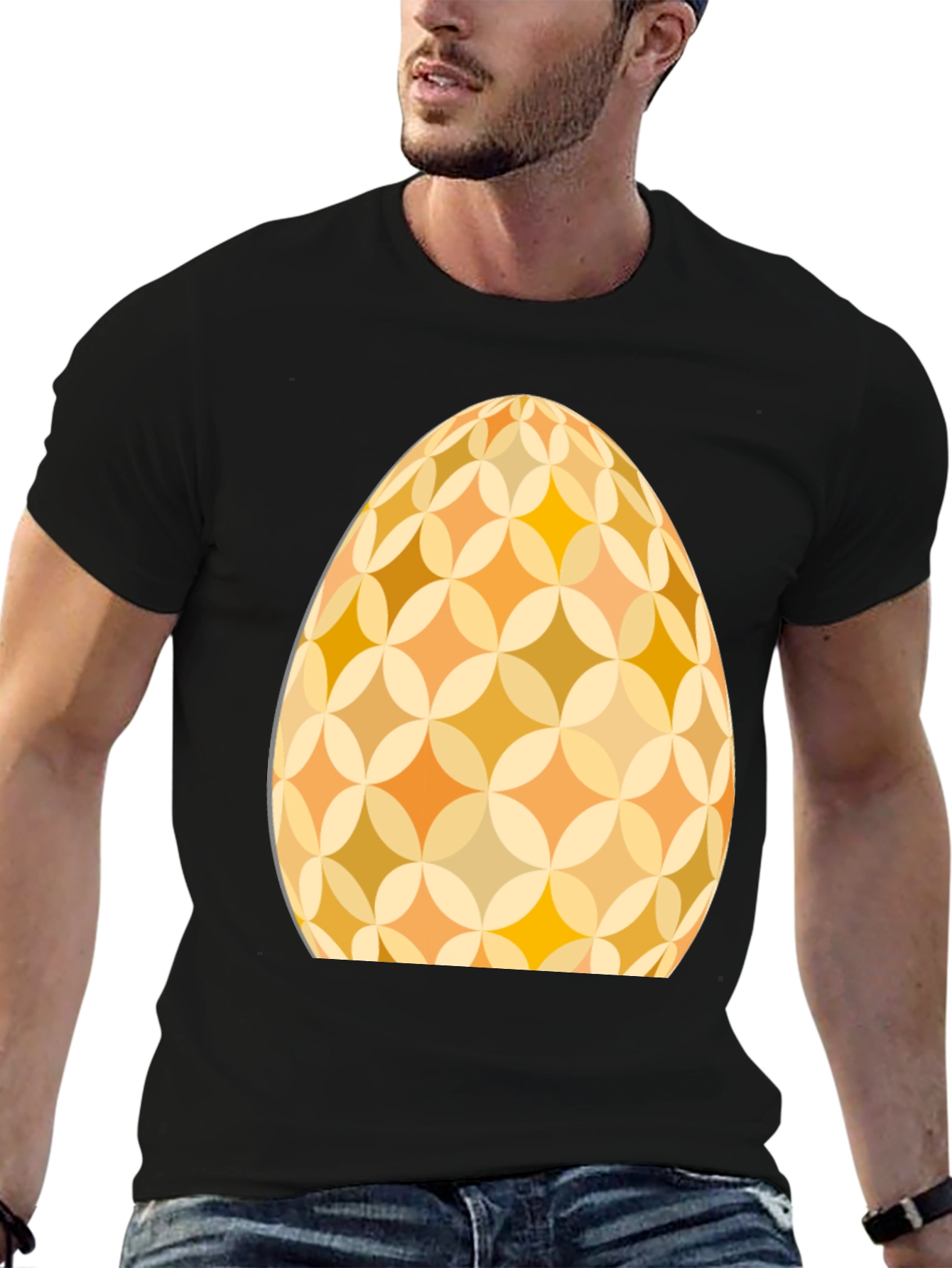 Retro Easter Egg Graphic Tee - Stylish Holiday Apparel