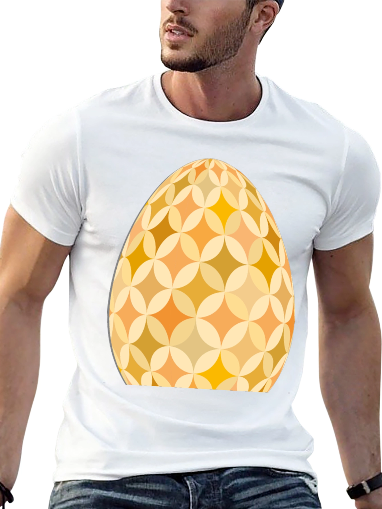 Retro Easter Egg Graphic Tee - Stylish Holiday Apparel