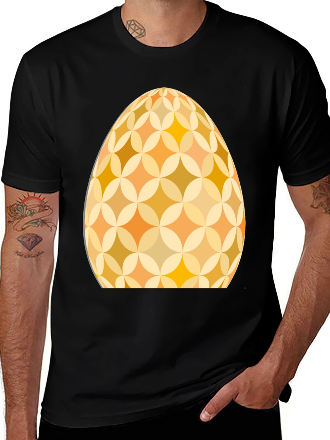 Retro Easter Egg Graphic Tee - Stylish Holiday Apparel