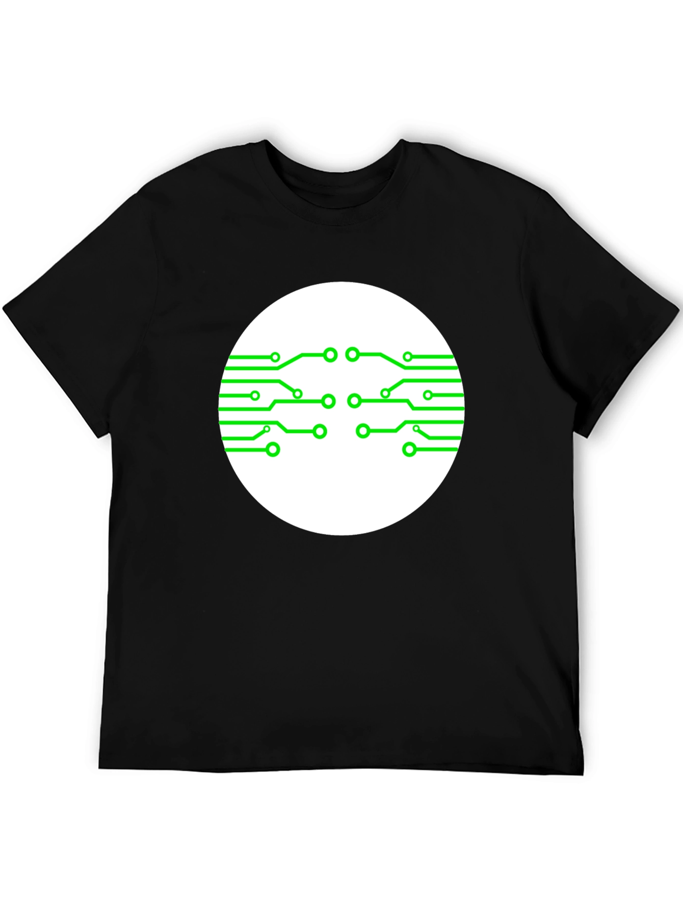 Tech Circuit Graphic Black T-Shirt