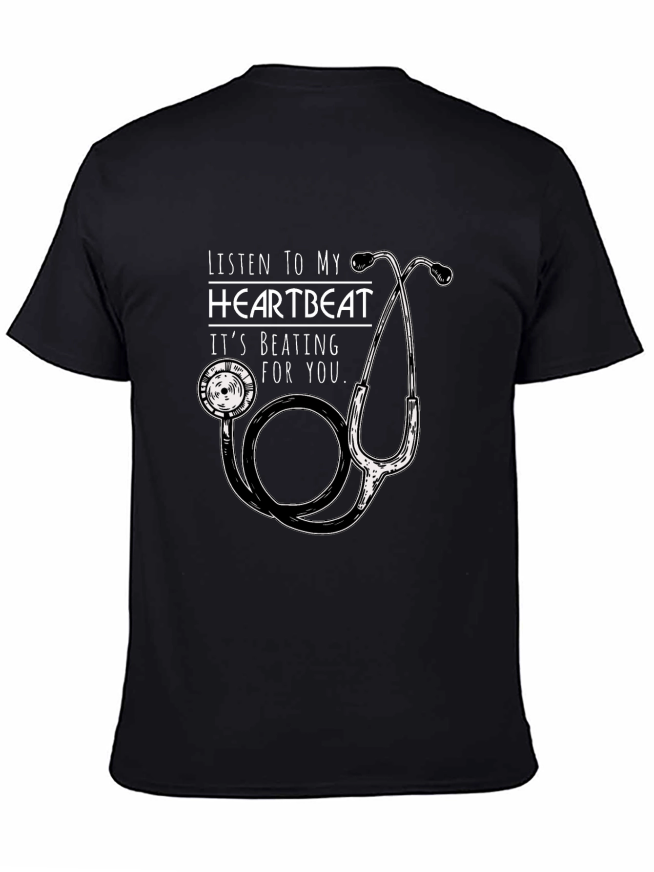 Heartbeat Stethoscope Graphic Tee