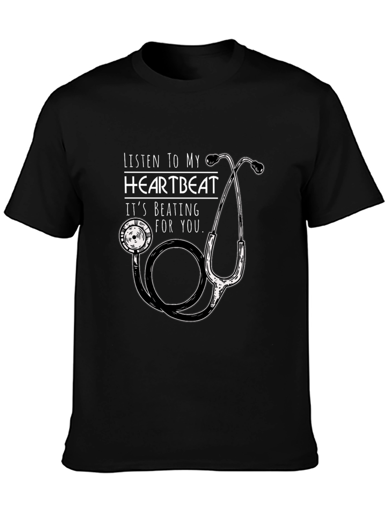 Heartbeat Stethoscope Graphic Tee