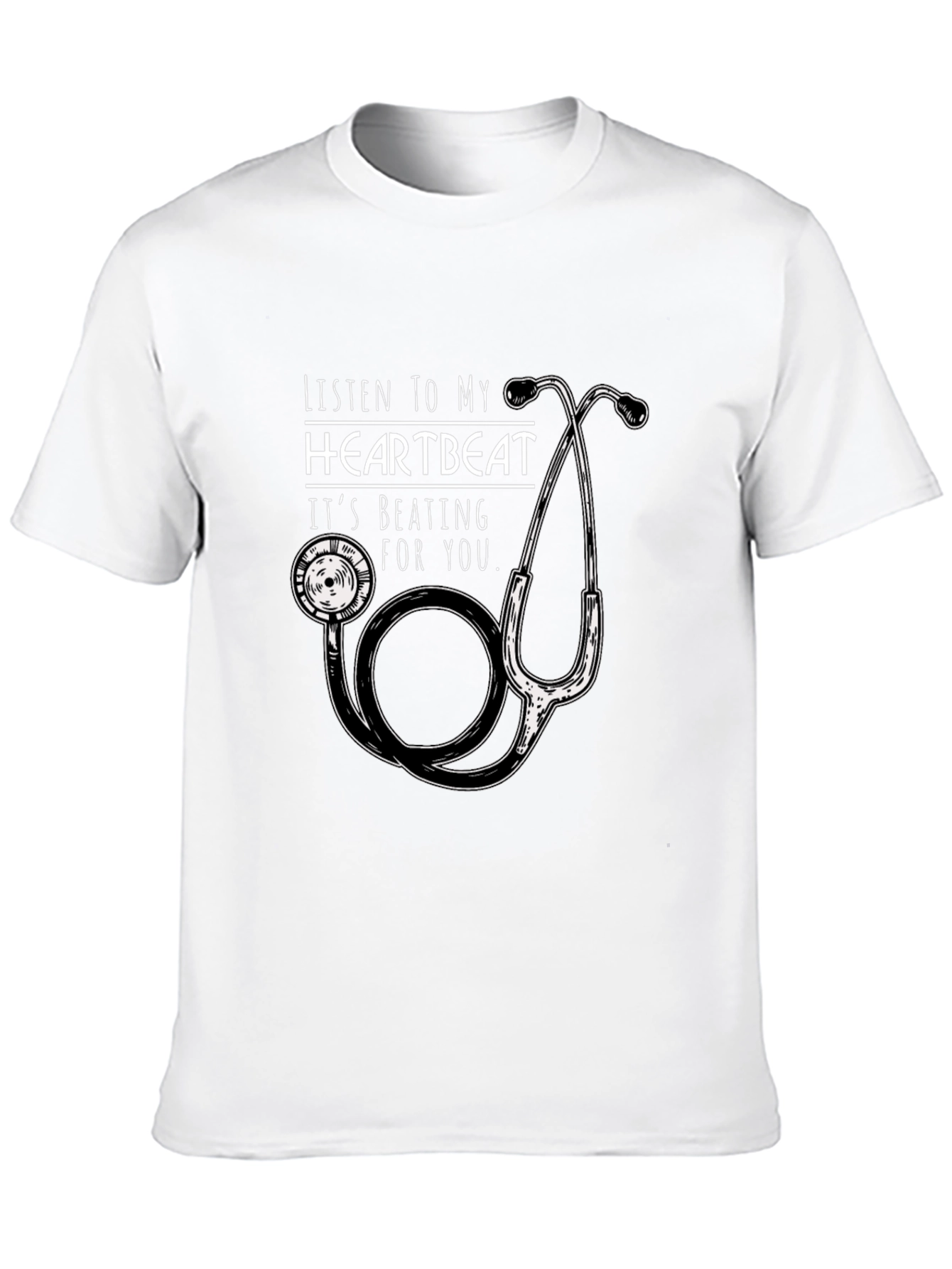 Heartbeat Stethoscope Graphic Tee