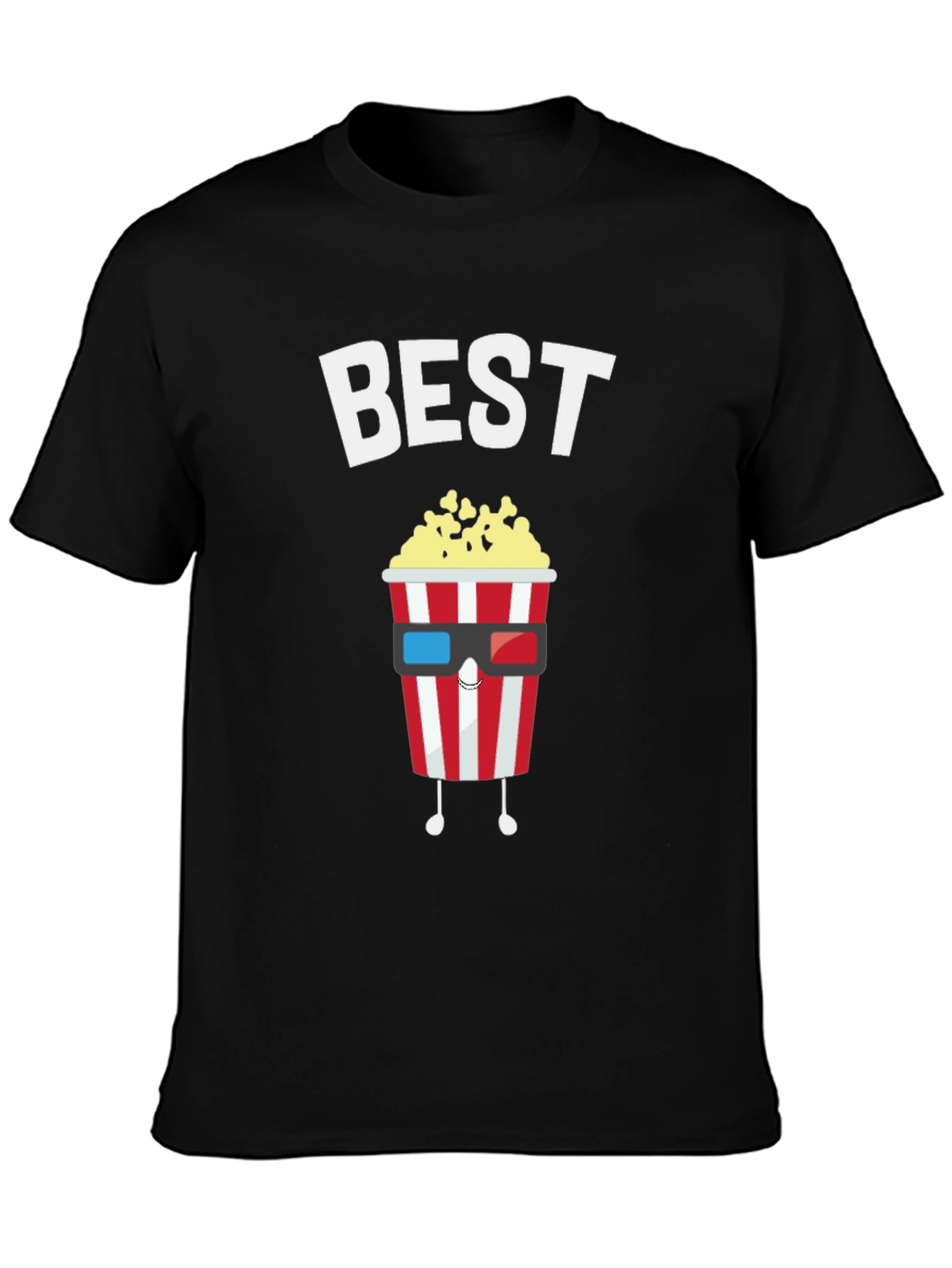 Best Movie Night Popcorn Graphic T-Shirt