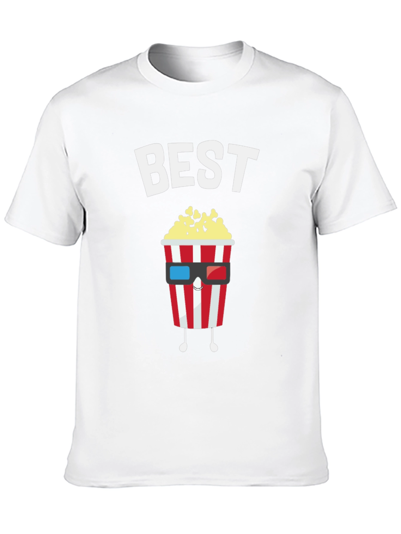 Best Movie Night Popcorn Graphic T-Shirt