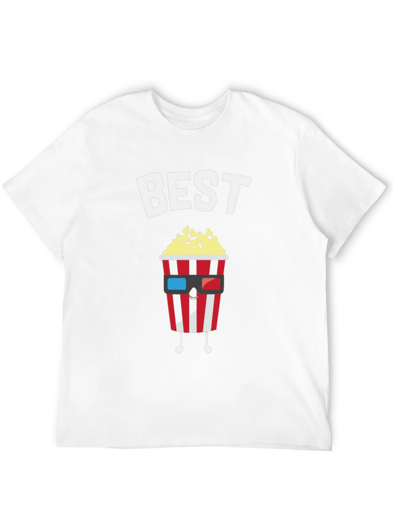 Best Movie Night Popcorn Graphic T-Shirt