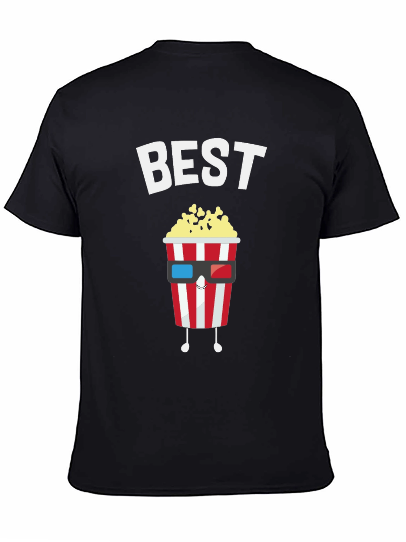 Best Movie Night Popcorn Graphic T-Shirt