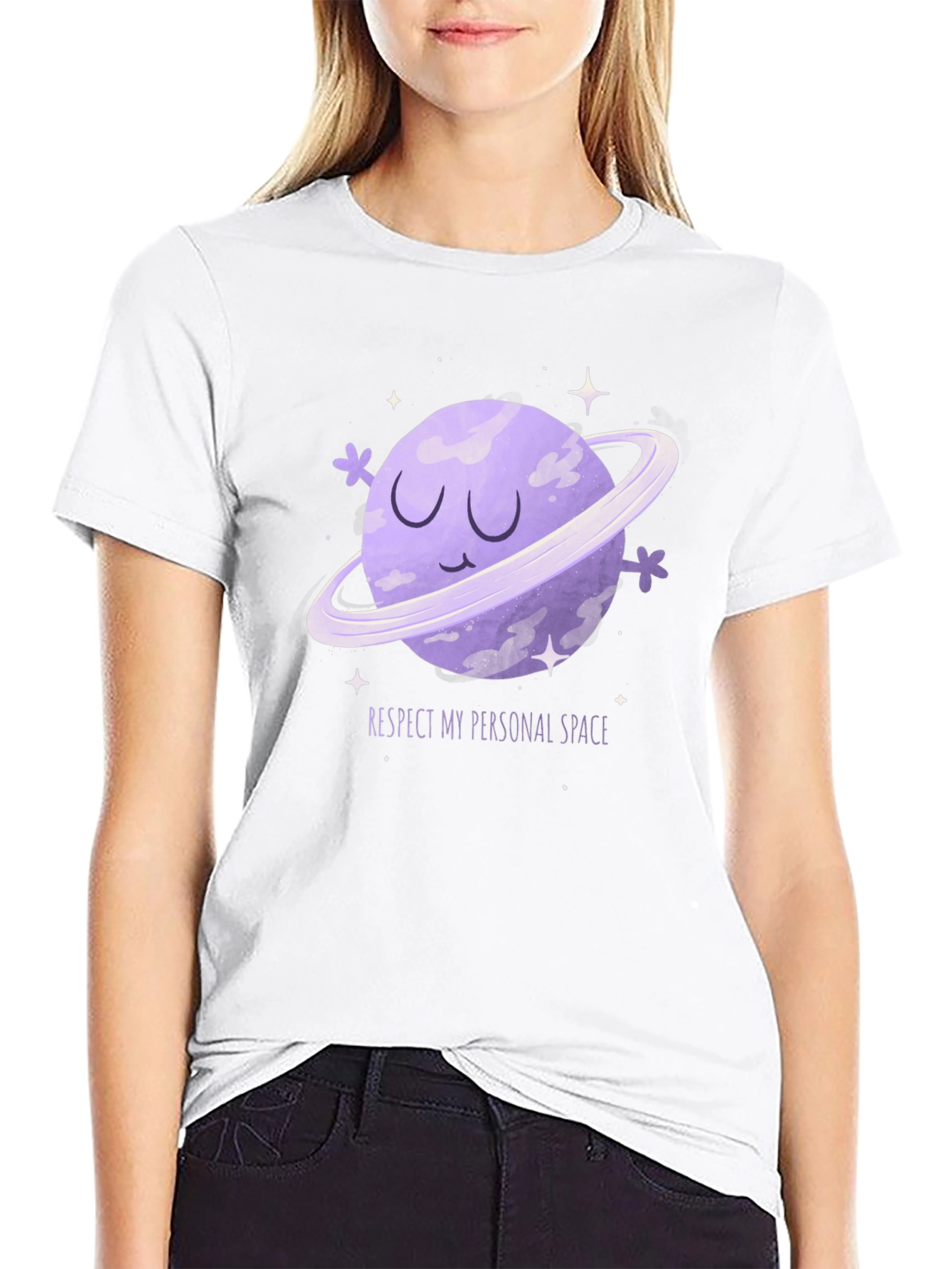 Respect My Space Graphic Tee - Black