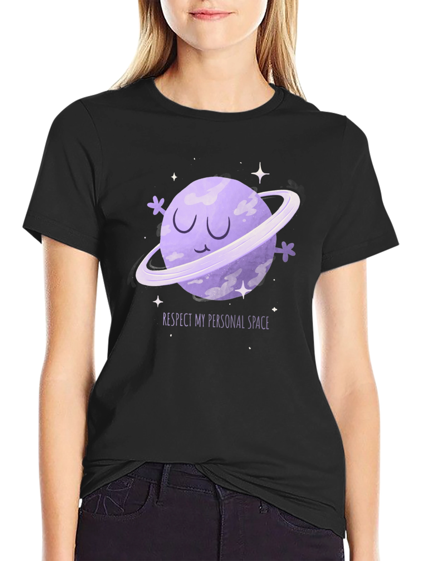 Respect My Space Graphic Tee - Black