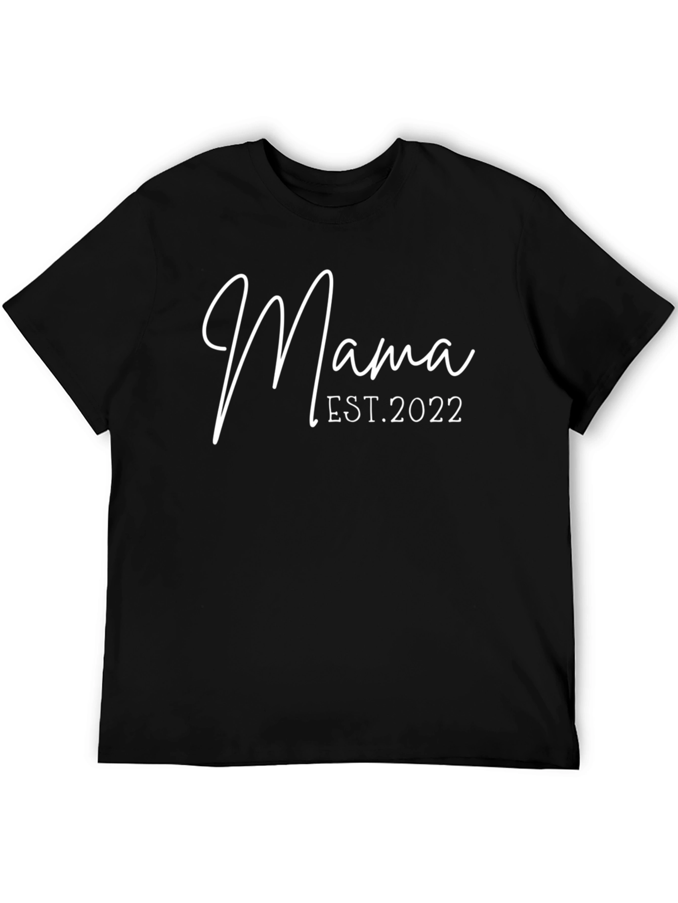 Mama Est. 2022 Black T-Shirt