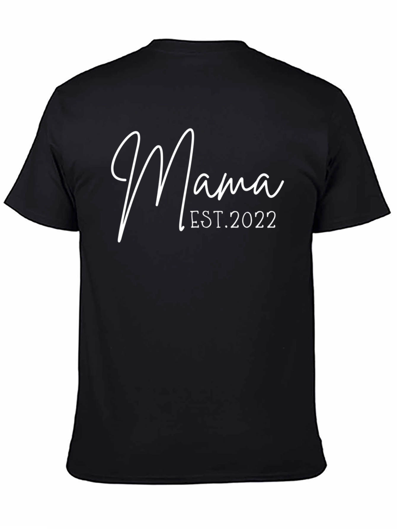 Mama Est. 2022 Black T-Shirt