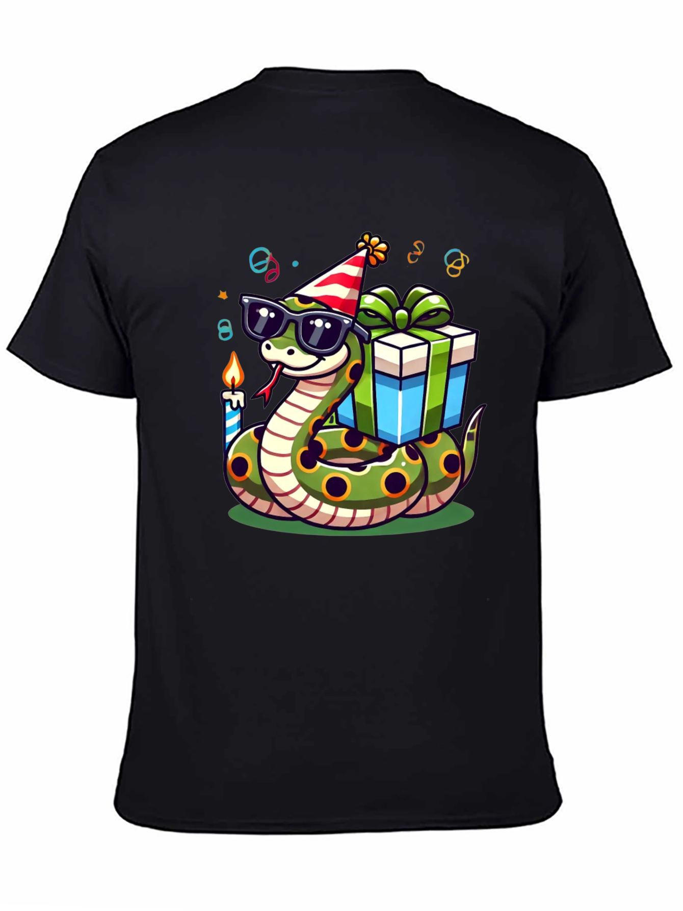 Birthday Snake T-Shirt: Party Reptile in Shades