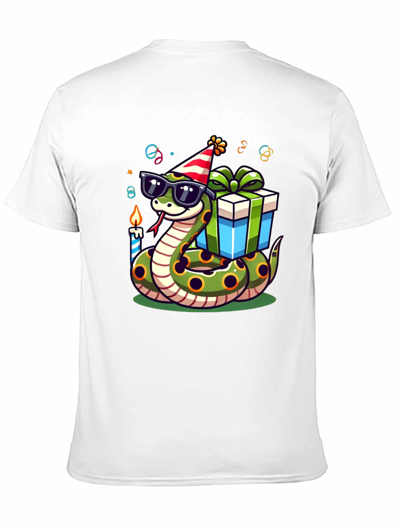 Birthday Snake T-Shirt: Party Reptile in Shades