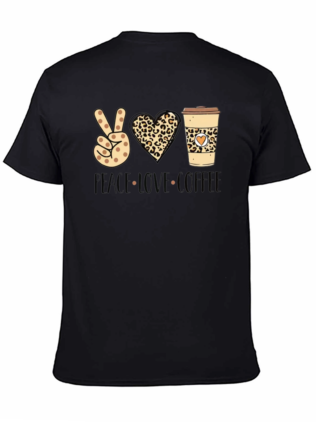 Peace Love Coffee Graphic Tee