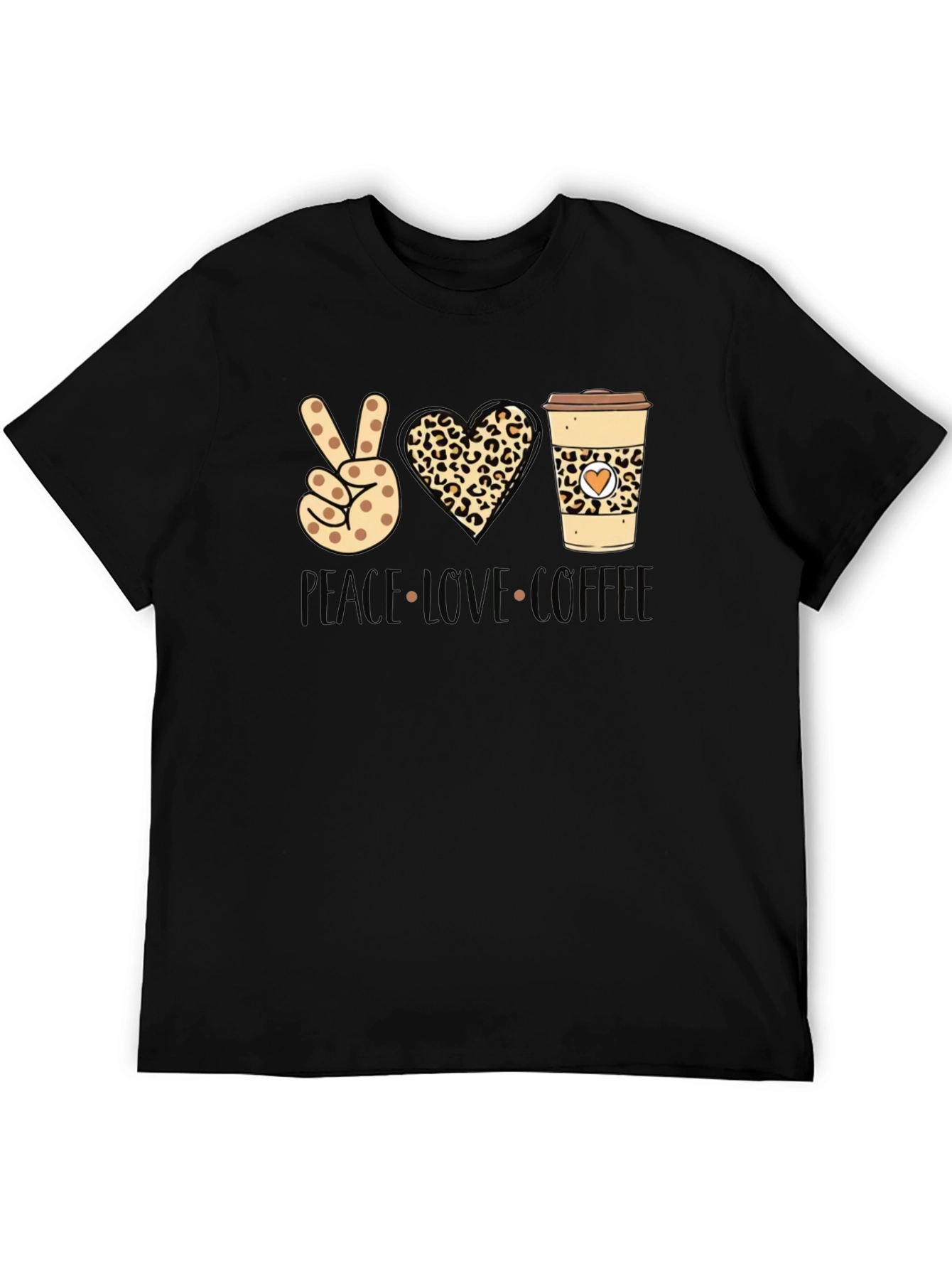 Peace Love Coffee Graphic Tee