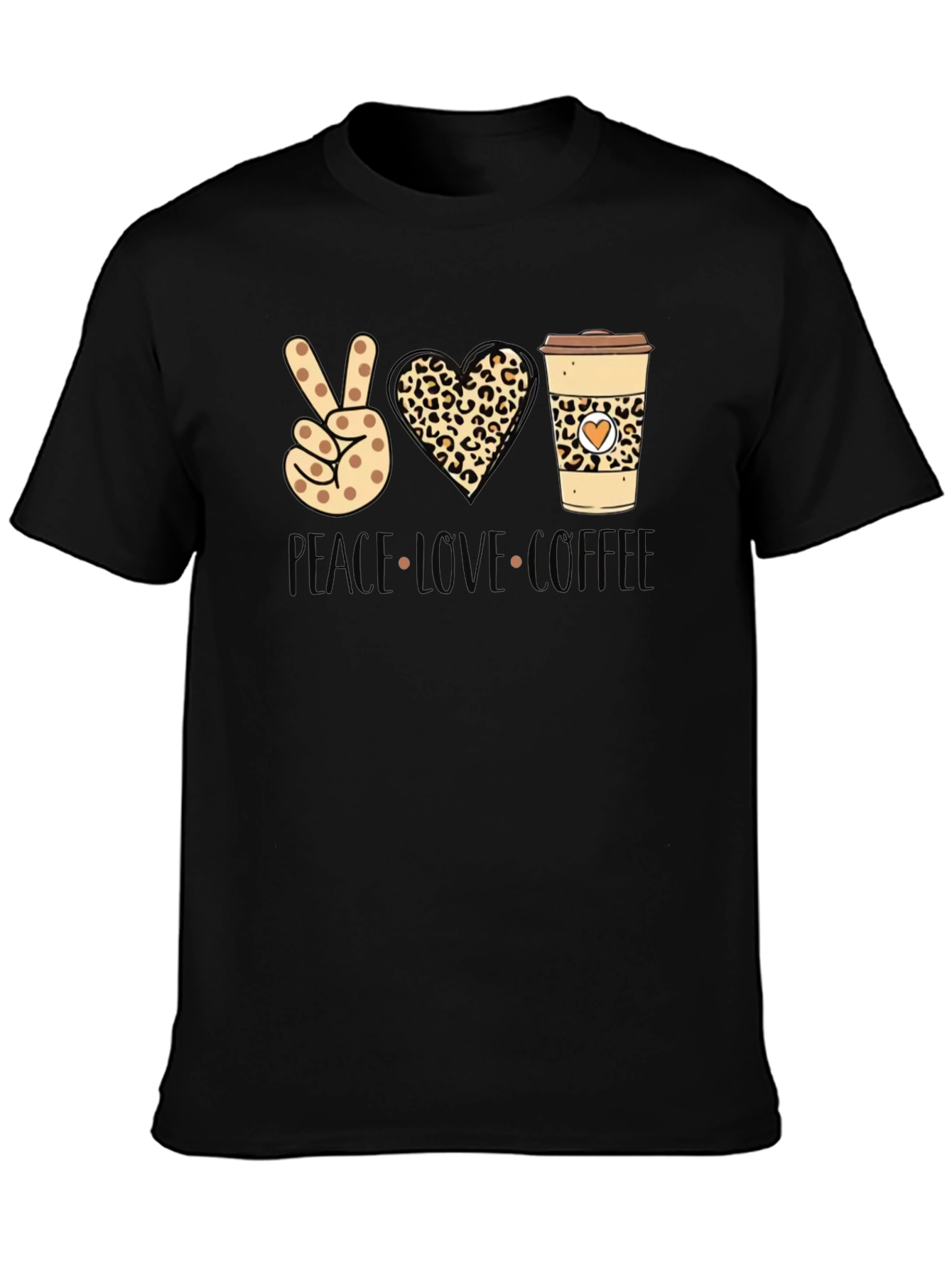 Peace Love Coffee Graphic Tee