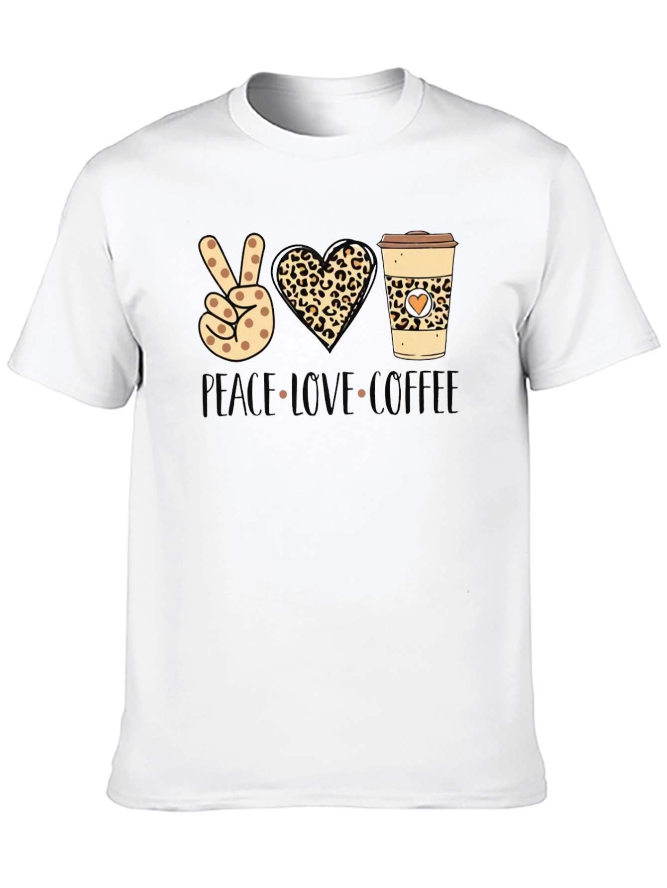 Peace Love Coffee Graphic Tee