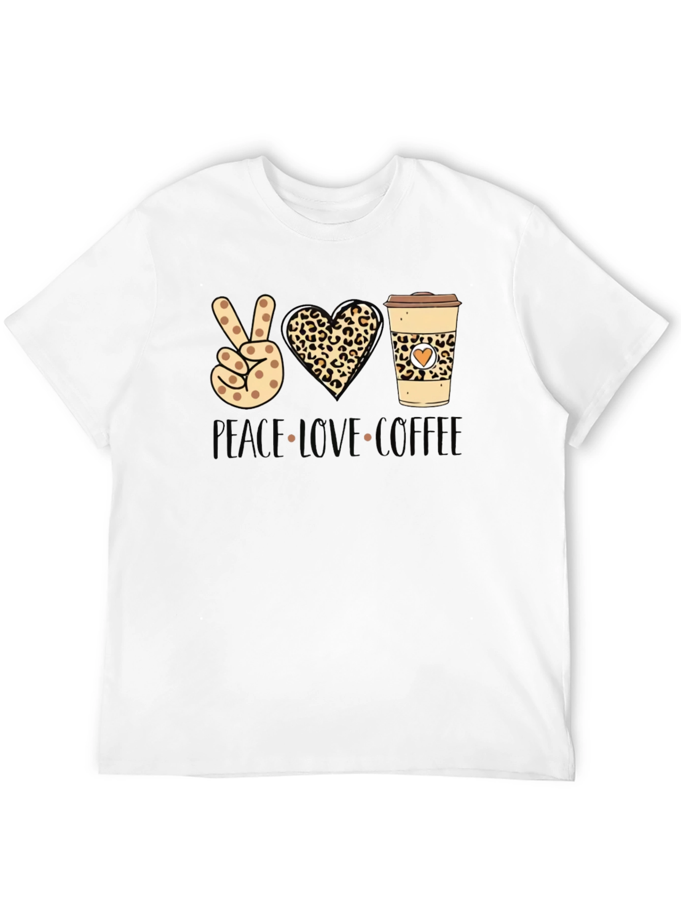 Peace Love Coffee Graphic Tee