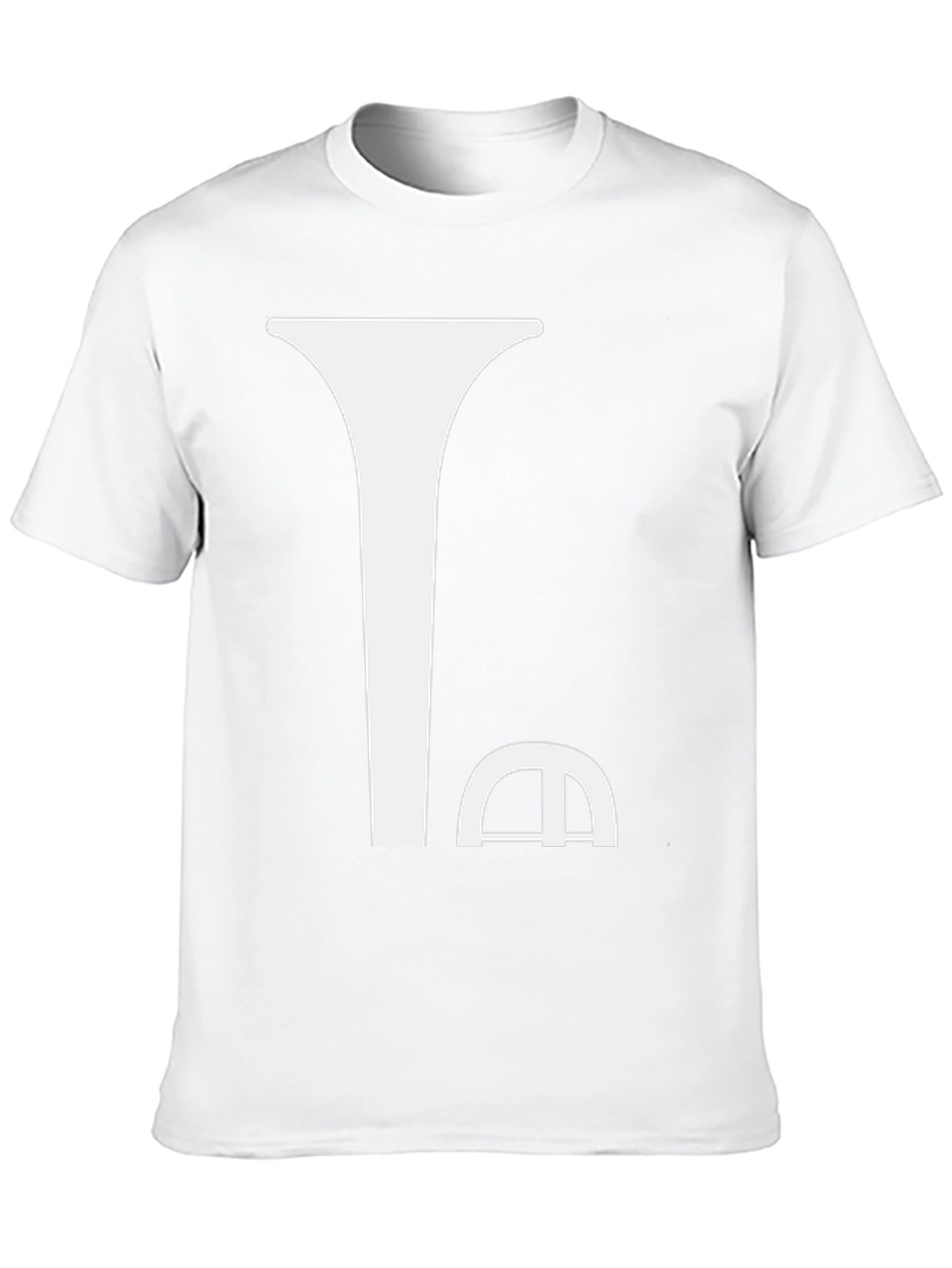Abstract Funnel Black T-Shirt