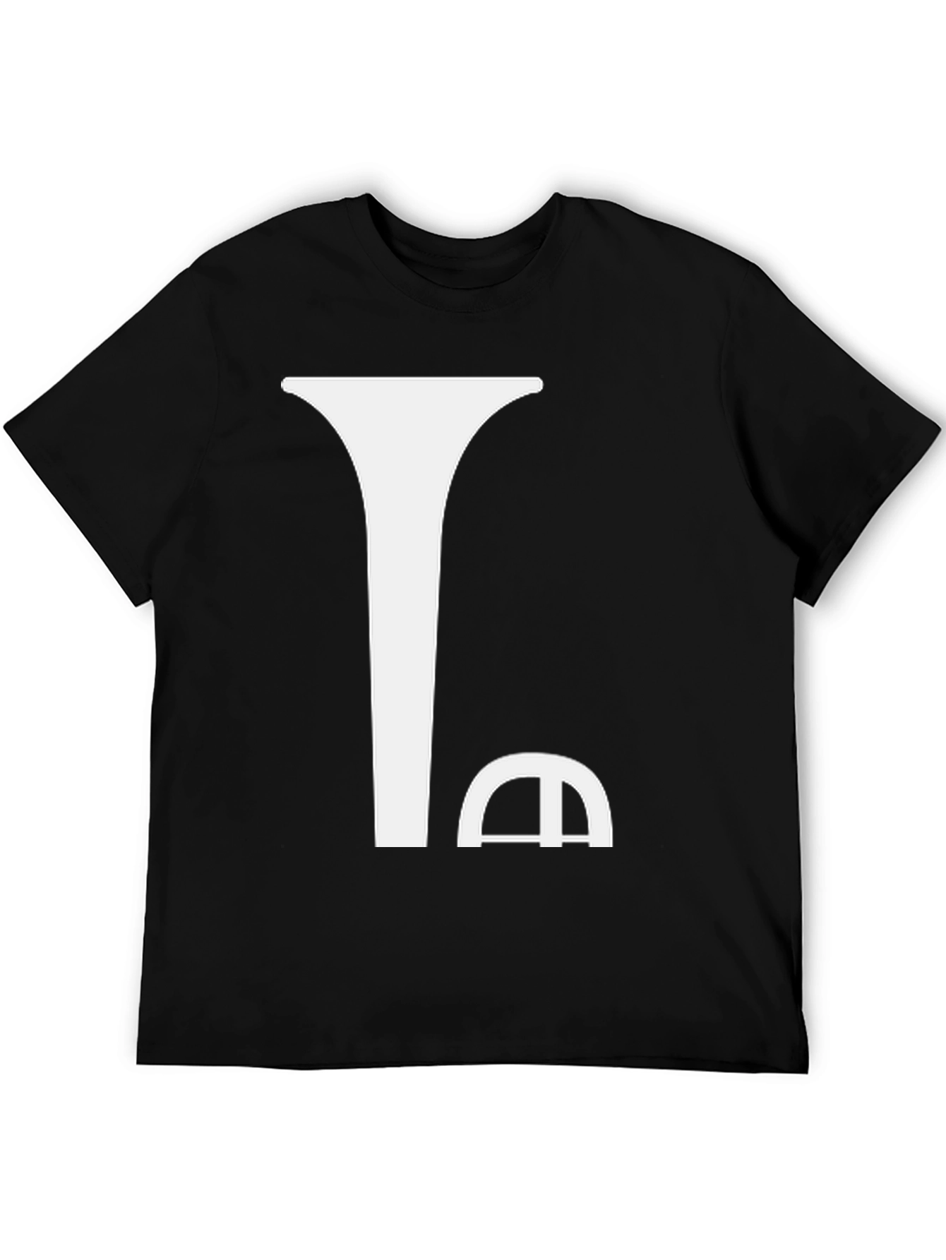 Abstract Funnel Black T-Shirt
