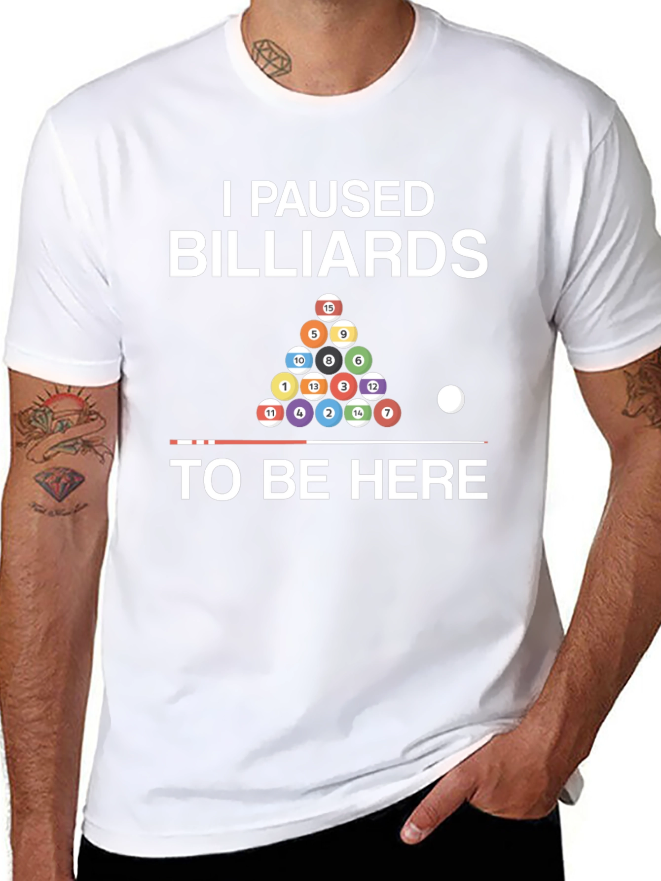 I Paused Billiards T-Shirt - Funny Pool Player Tee
