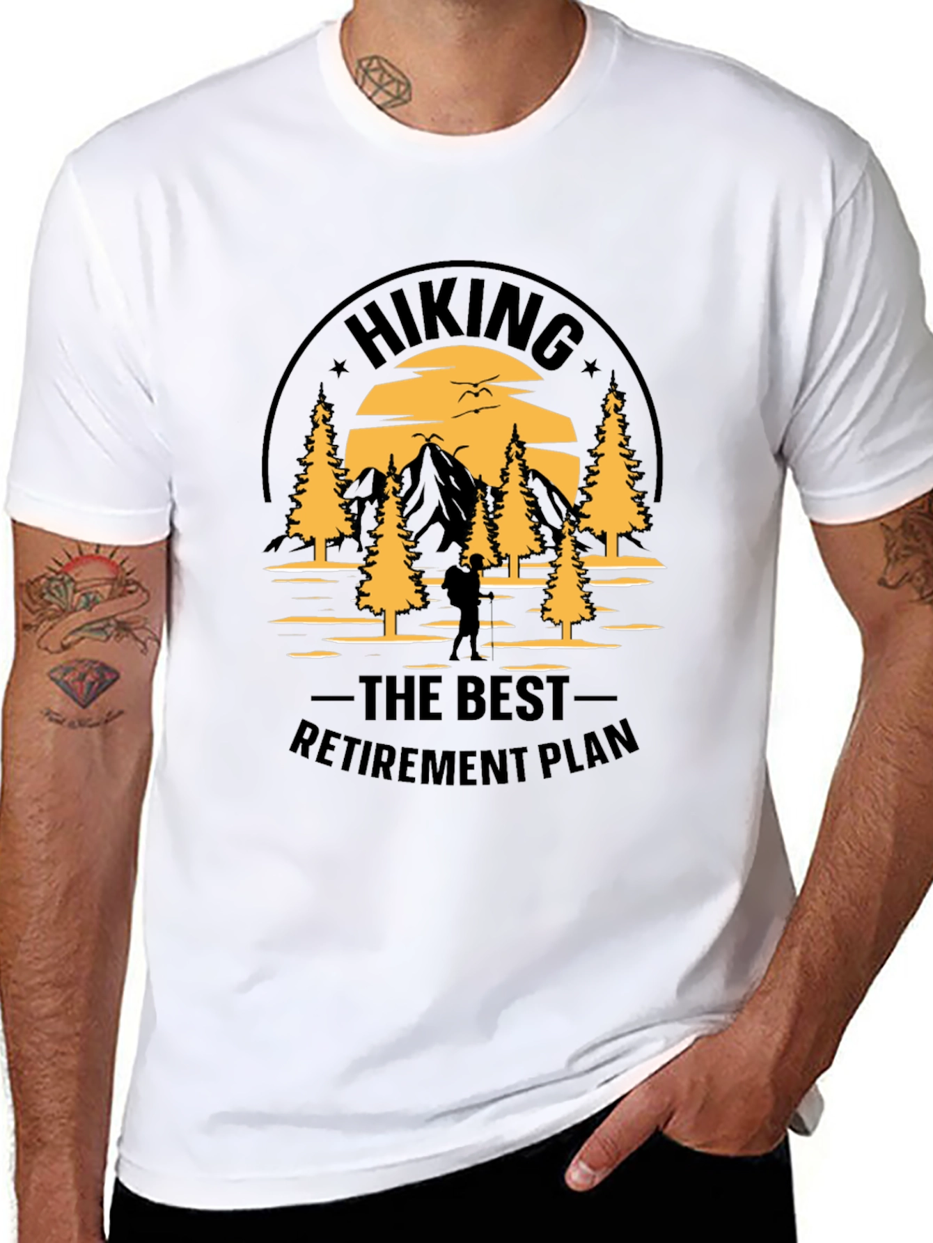 Hiking Retirement Plan Graphic Tee