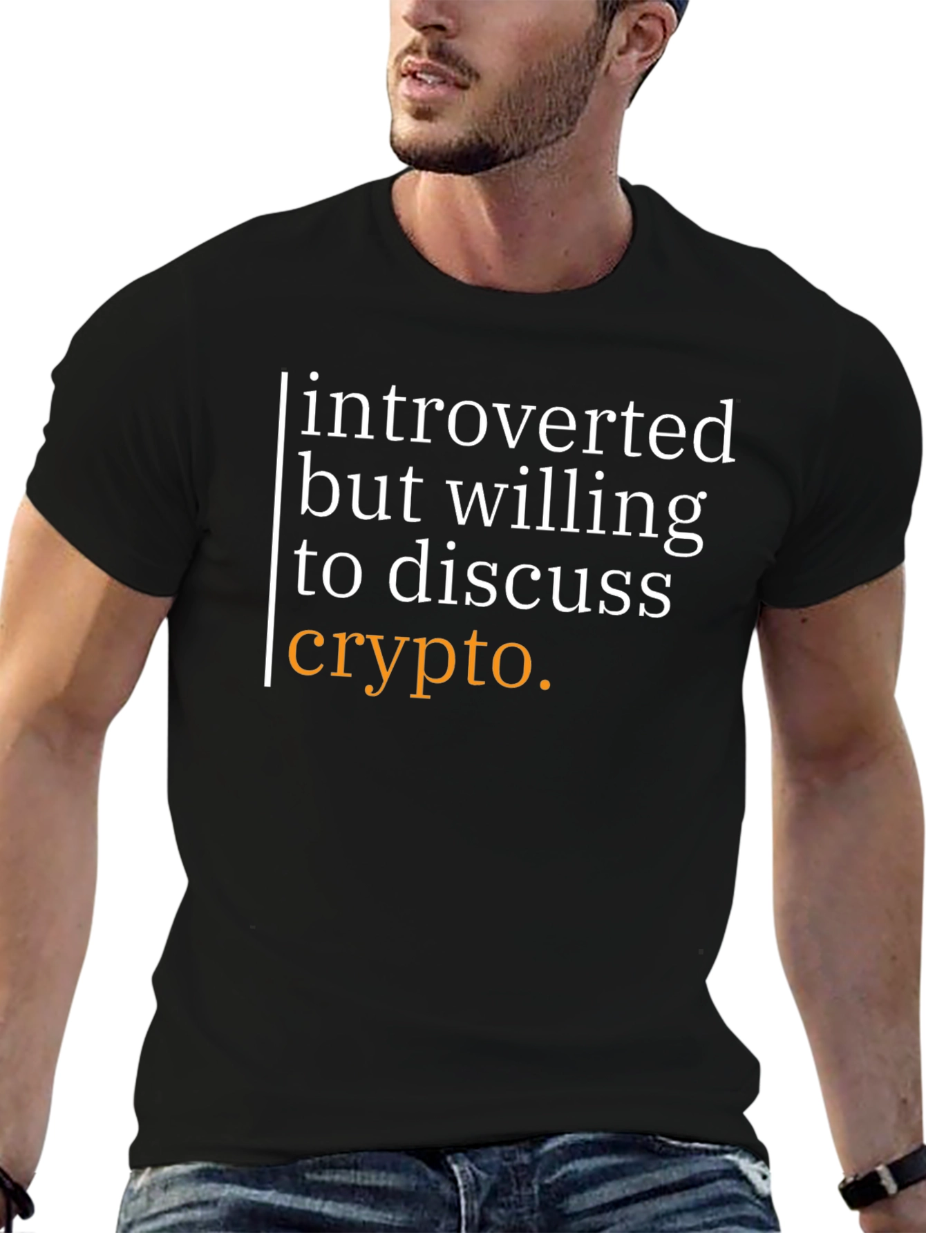 Introverted Crypto Enthusiast Graphic T-Shirt