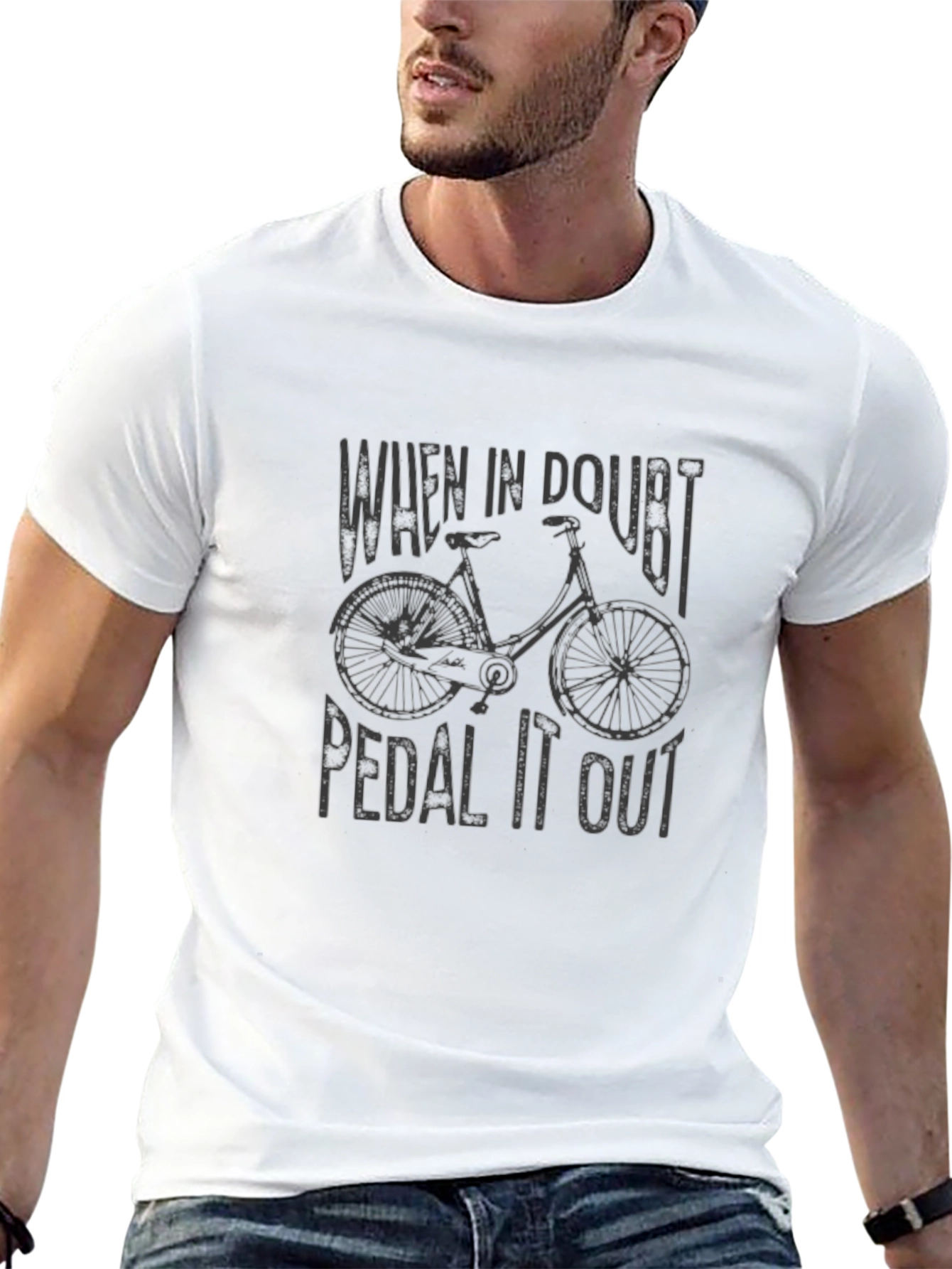 When In Doubt Pedal It Out - Unisex T-Shirt