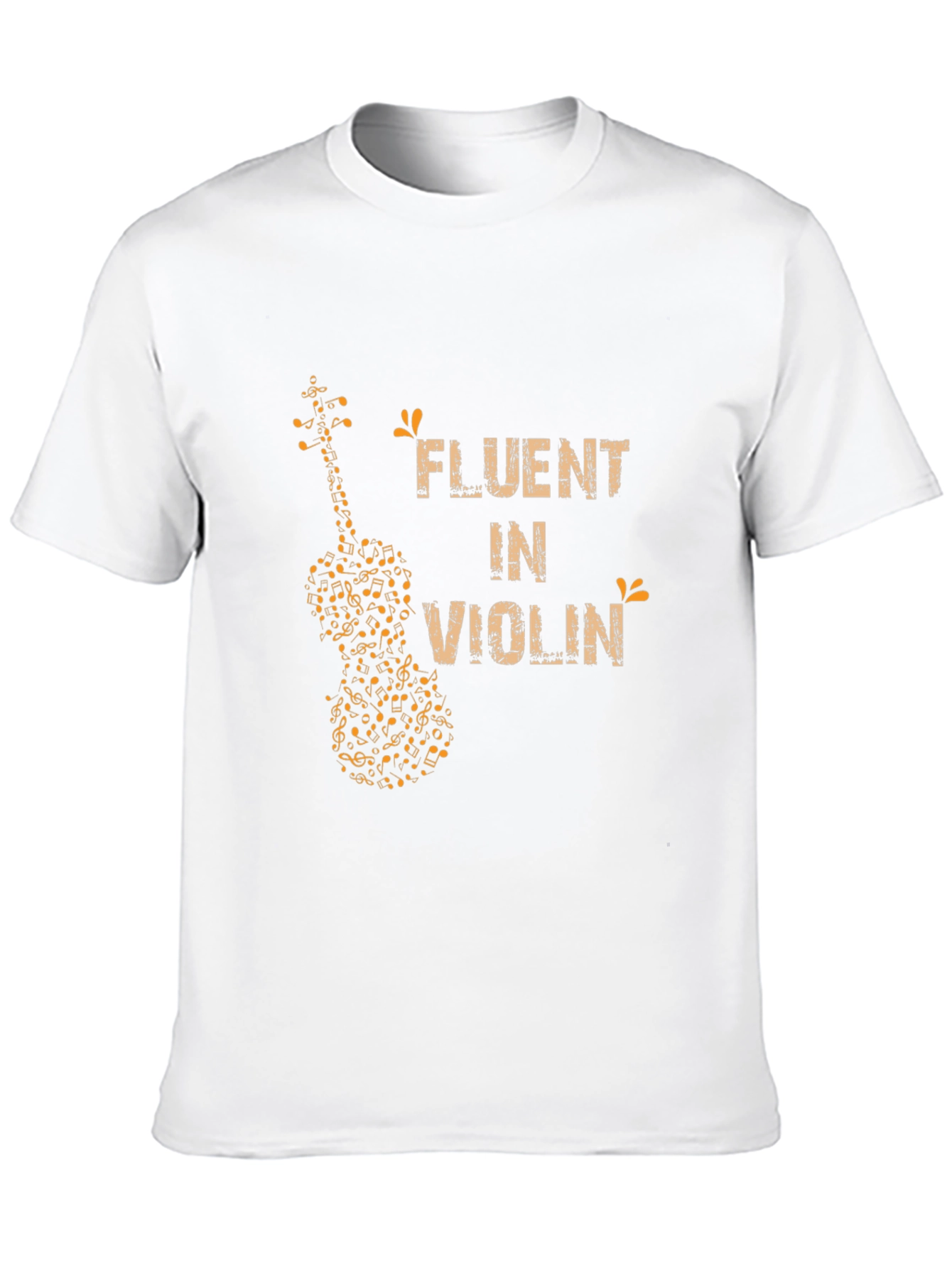 Fluent in Violin Music Notes Graphic Tee