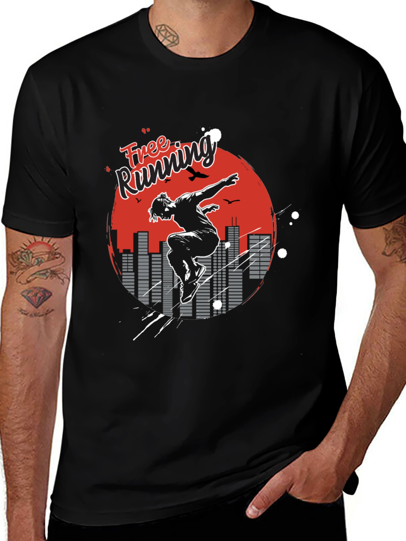 Free Running Graphic Tee - Urban Athlete Shirt
