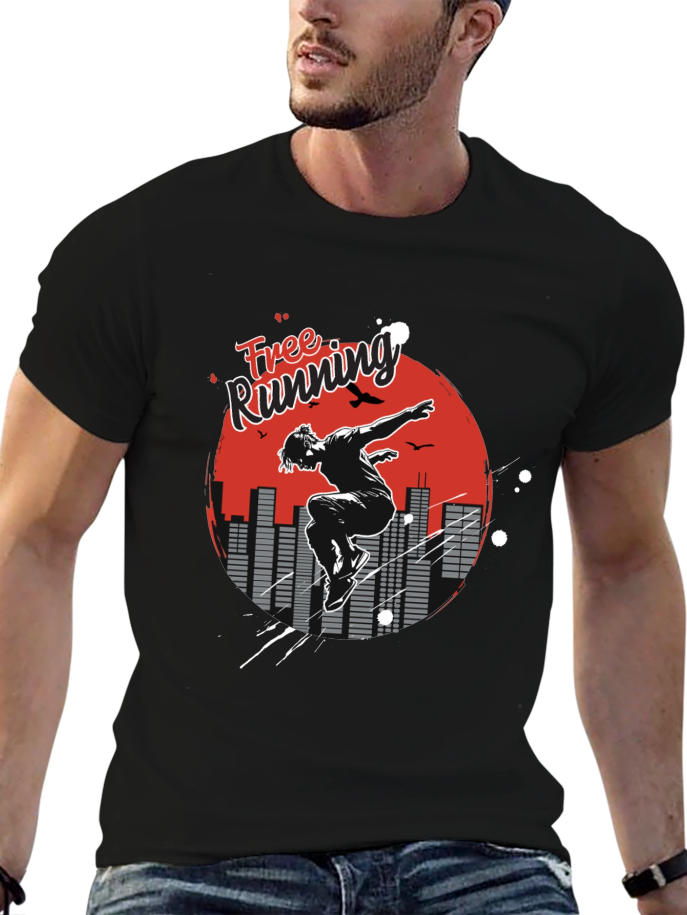 Free Running Graphic Tee - Urban Athlete Shirt