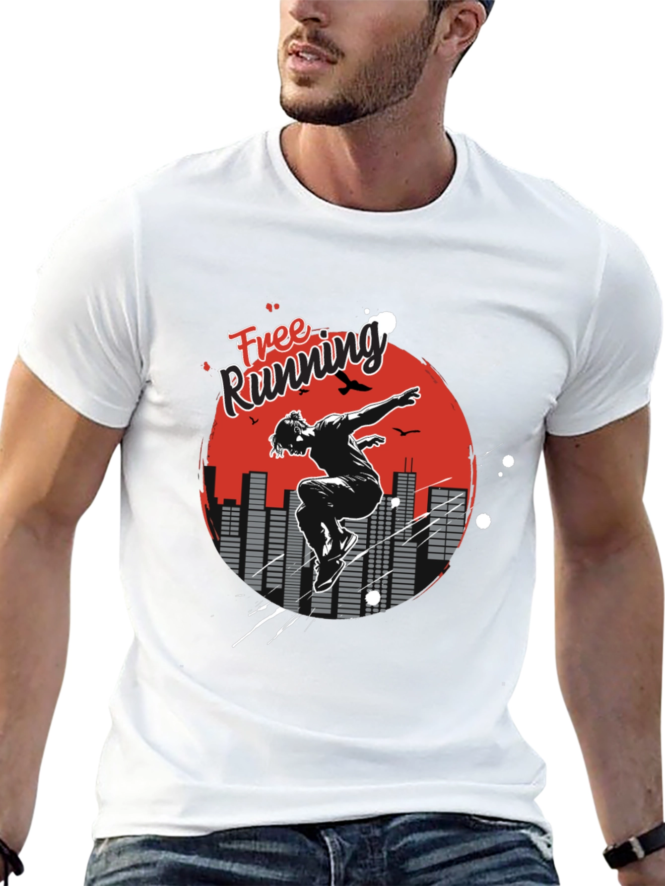 Free Running Graphic Tee - Urban Athlete Shirt