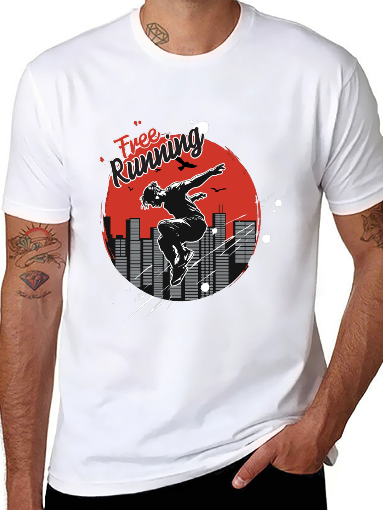 Free Running Graphic Tee - Urban Athlete Shirt