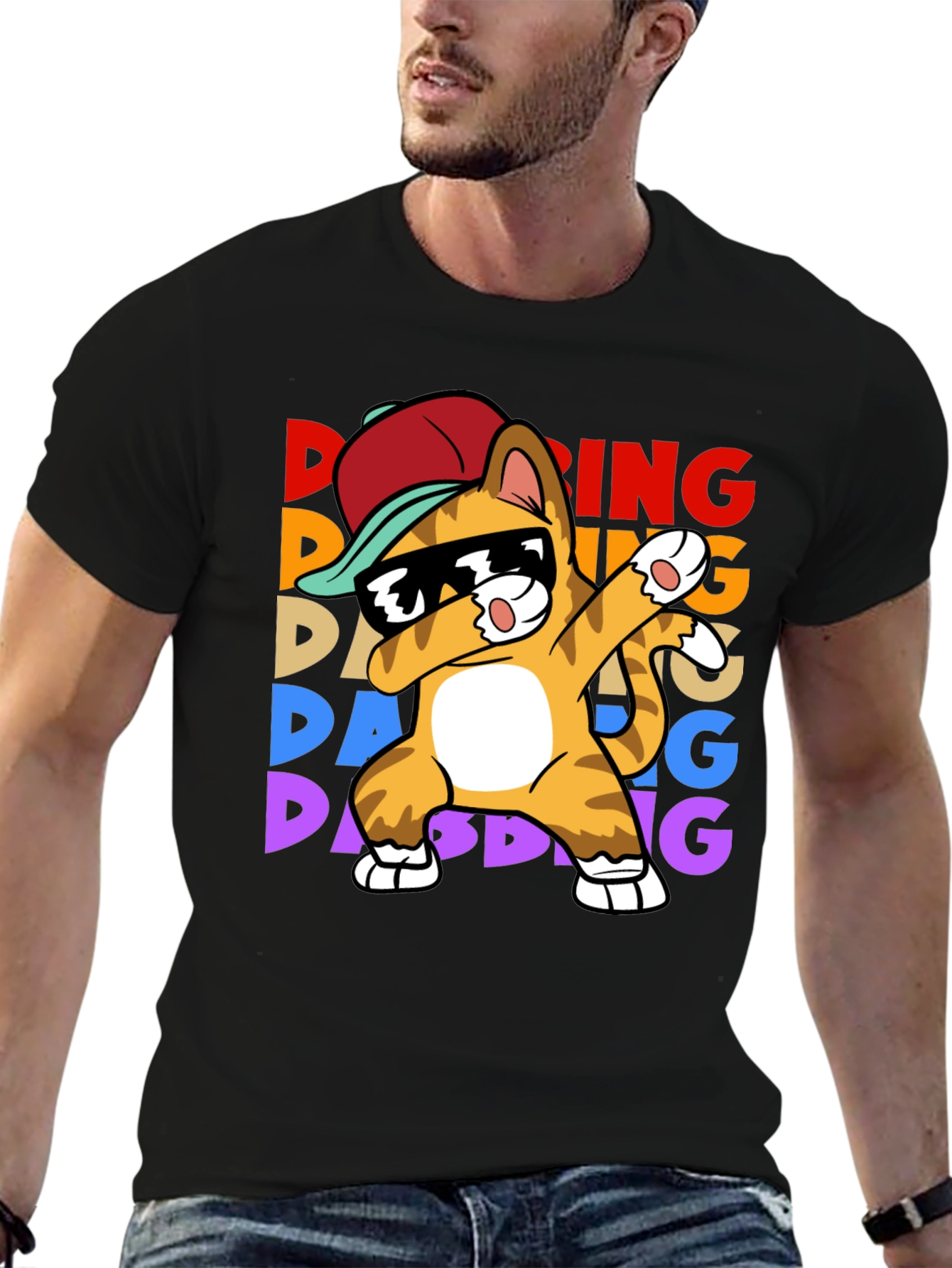 Dabbing Cat T-Shirt - Fun & Unique Design