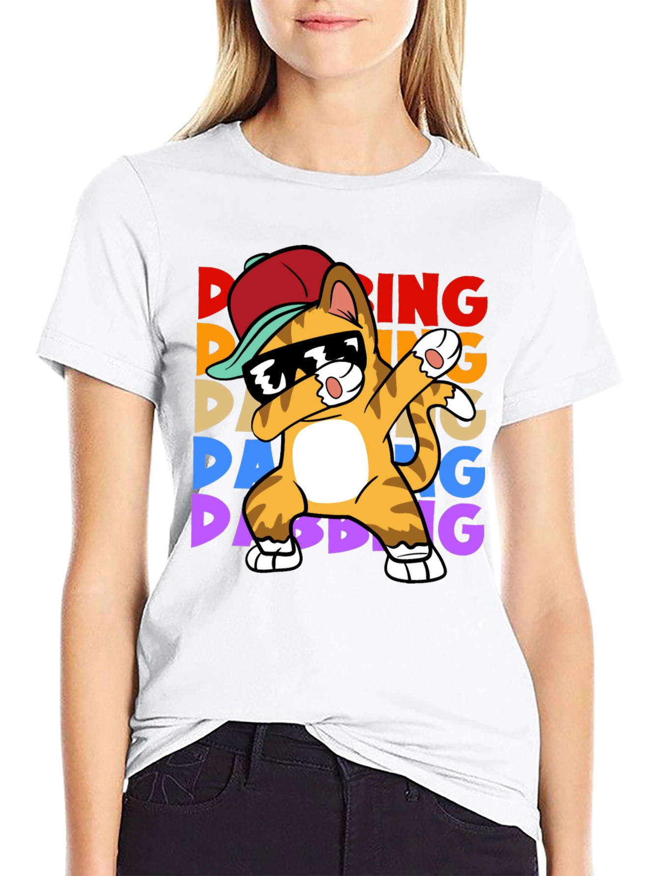 Dabbing Cat T-Shirt - Fun & Unique Design