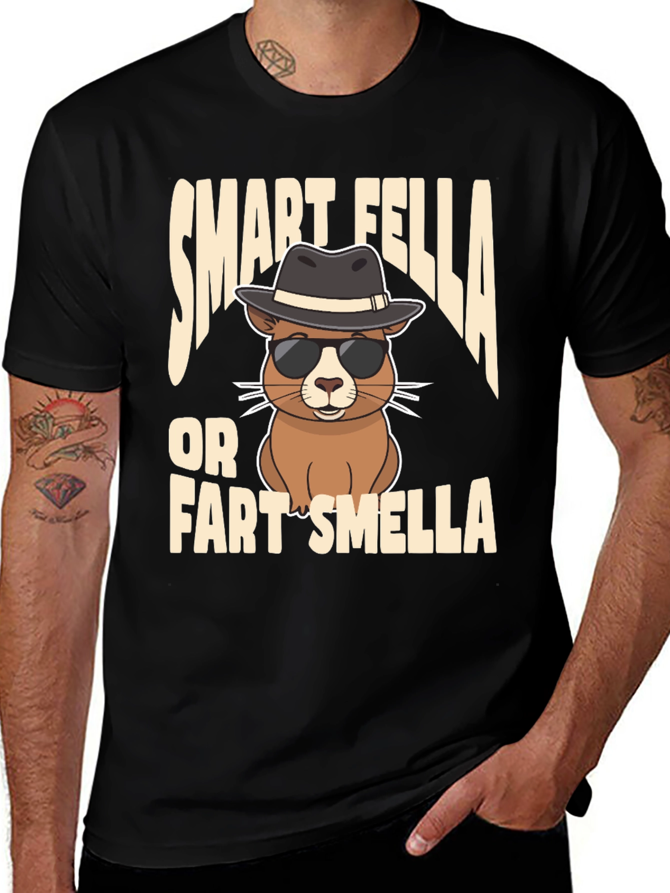Smart Fella or Fart Smella T-Shirt
