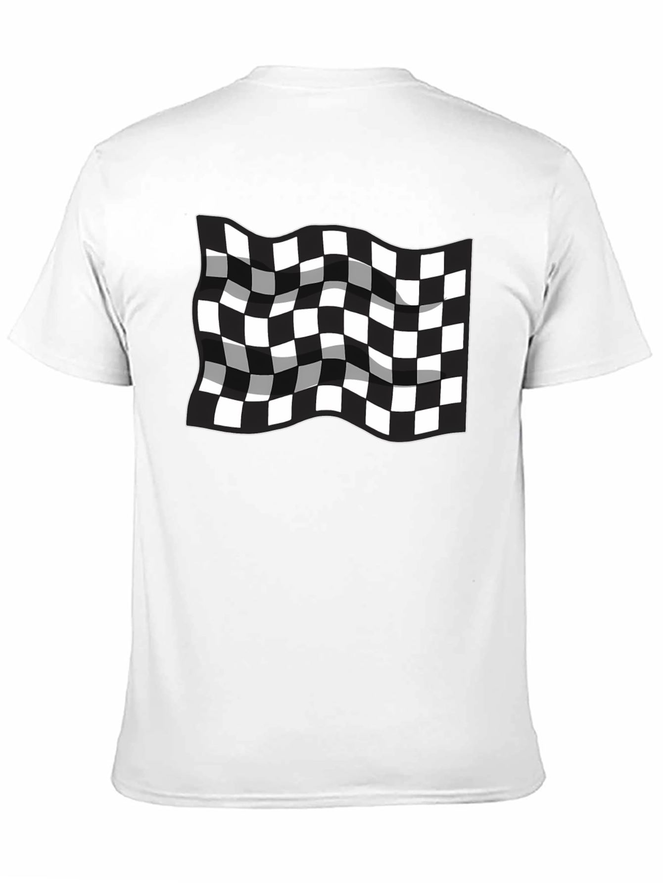 Checkered Flag T-Shirt - Racing Inspired Design