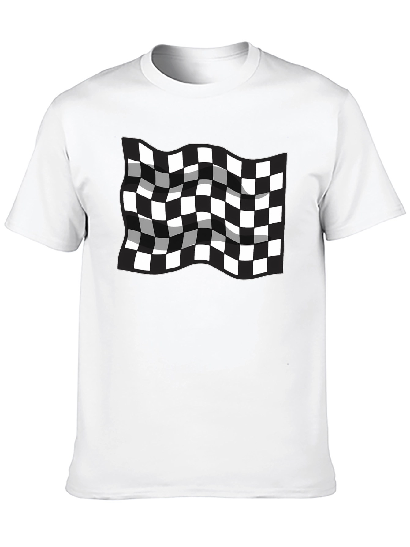 Checkered Flag T-Shirt - Racing Inspired Design
