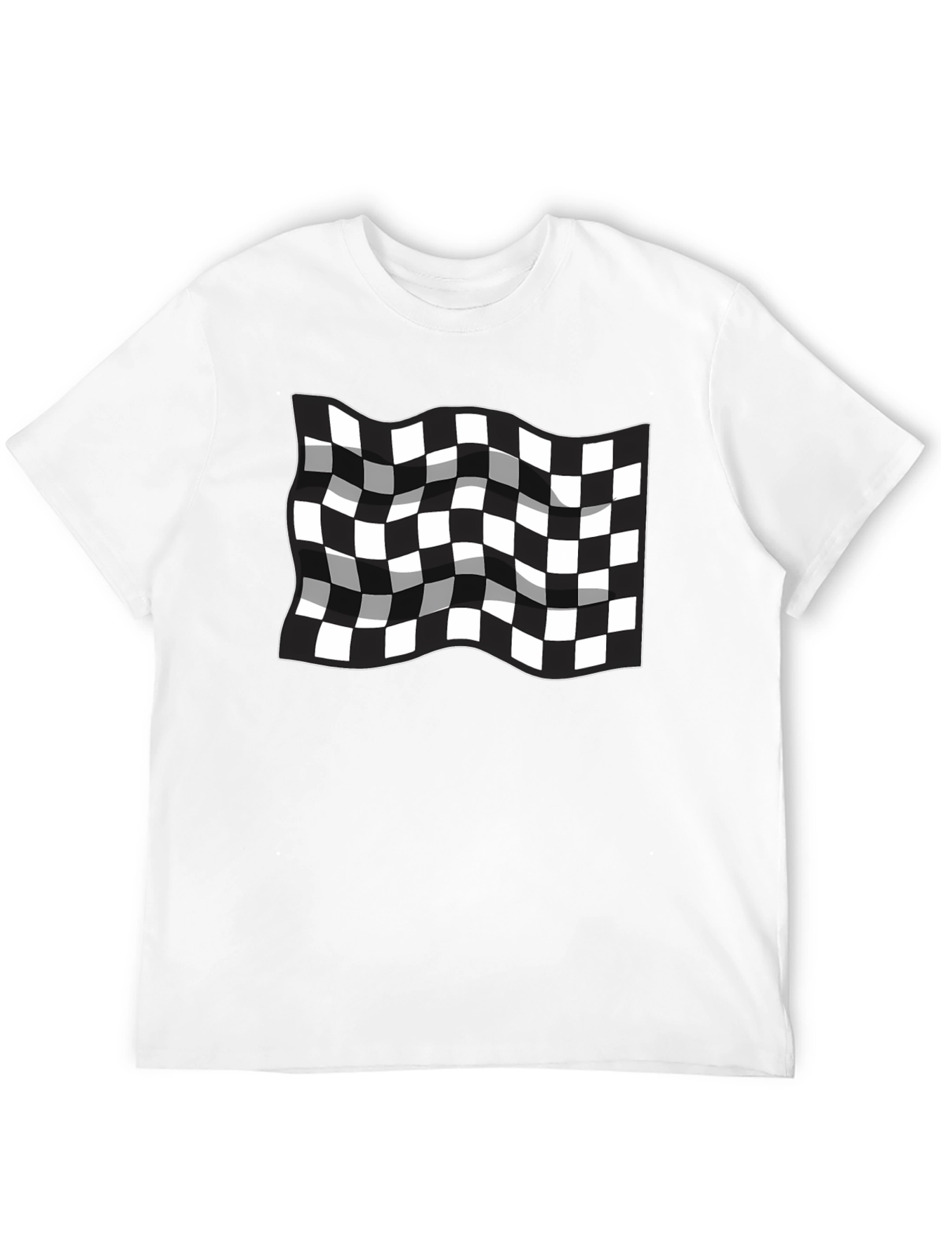Checkered Flag T-Shirt - Racing Inspired Design