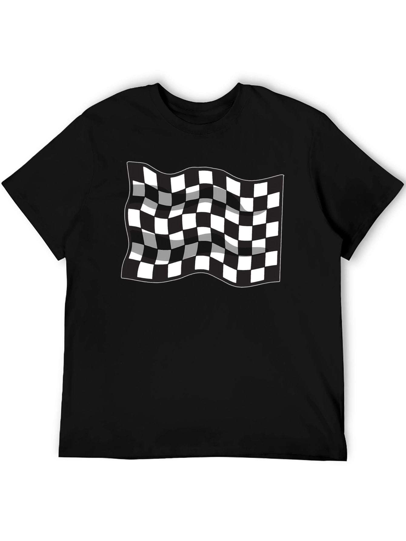 Checkered Flag T-Shirt - Racing Inspired Design