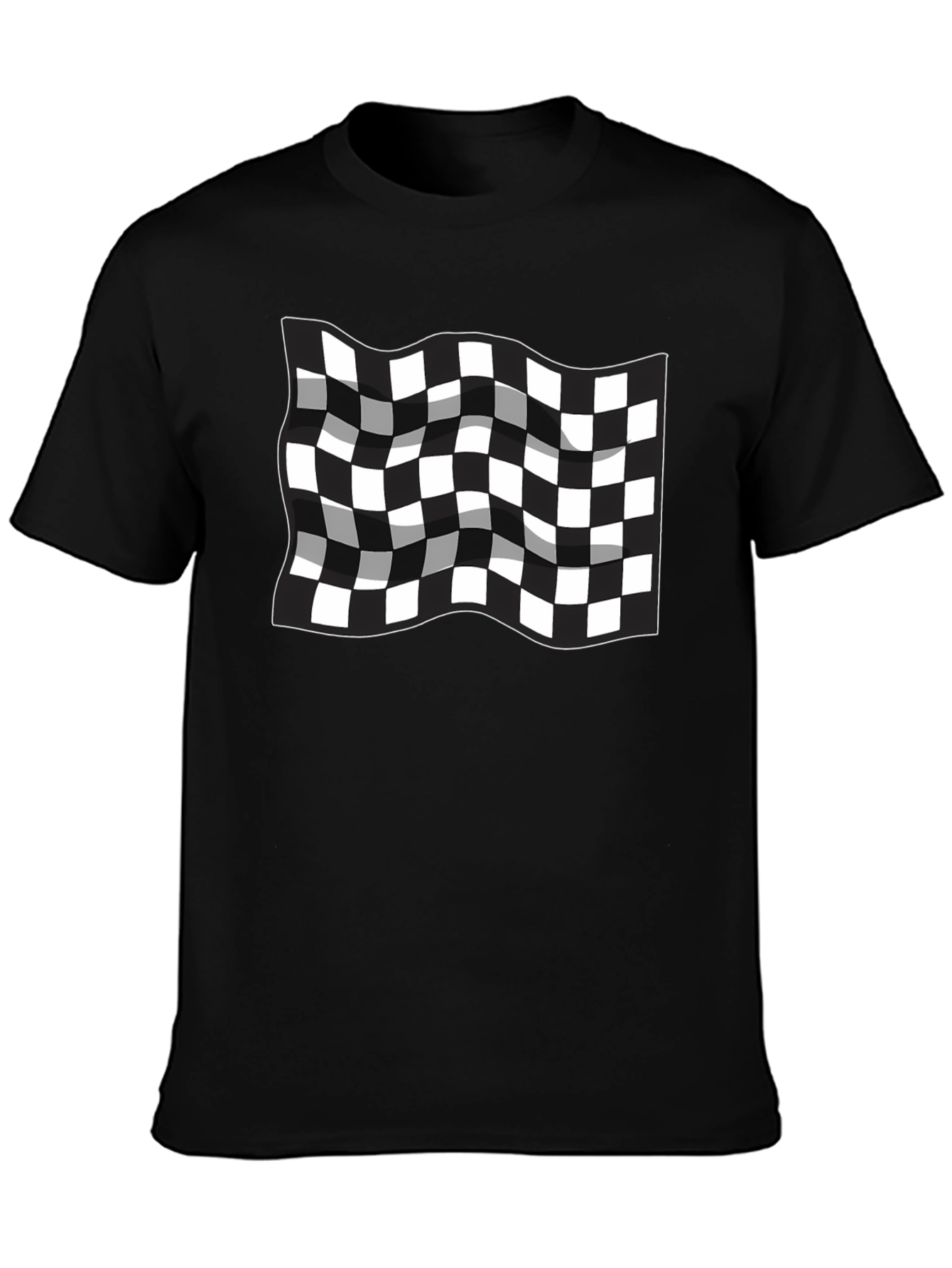 Checkered Flag T-Shirt - Racing Inspired Design