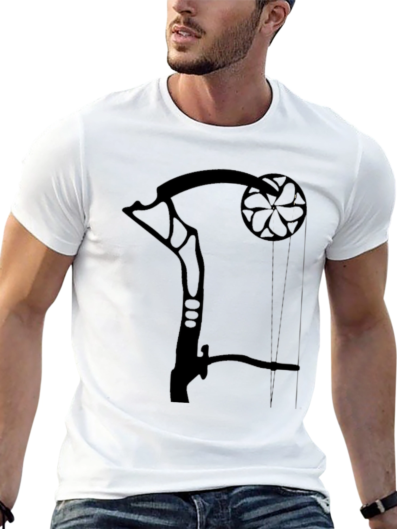 Unique Black Archery Bow T-Shirt