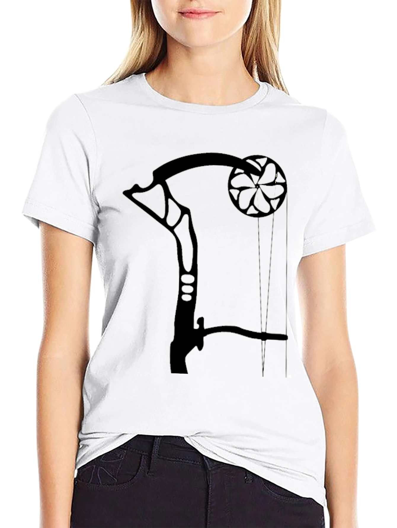 Unique Black Archery Bow T-Shirt