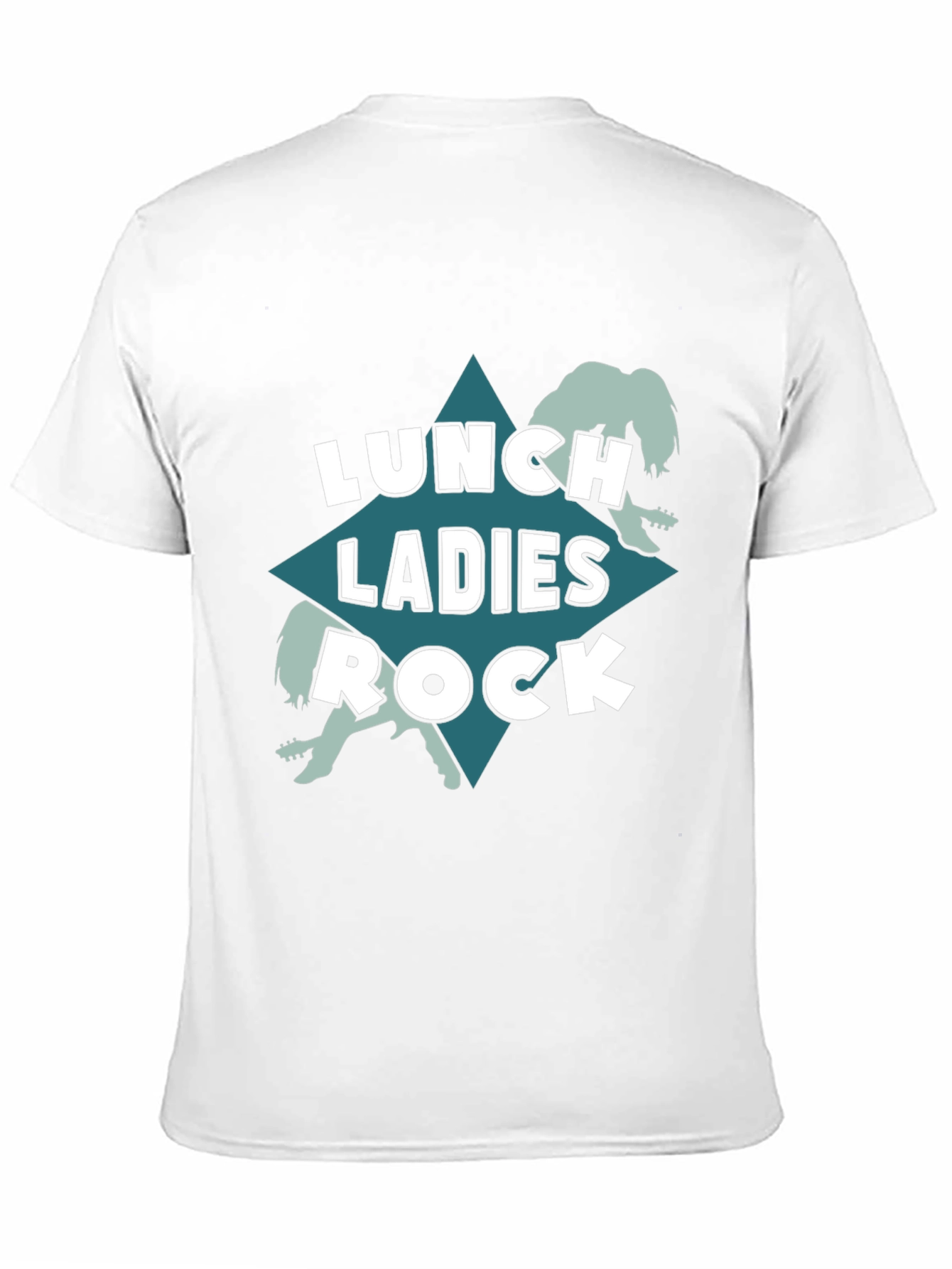 Lunch Ladies Rock T-Shirt - Black Crew Neck Tee