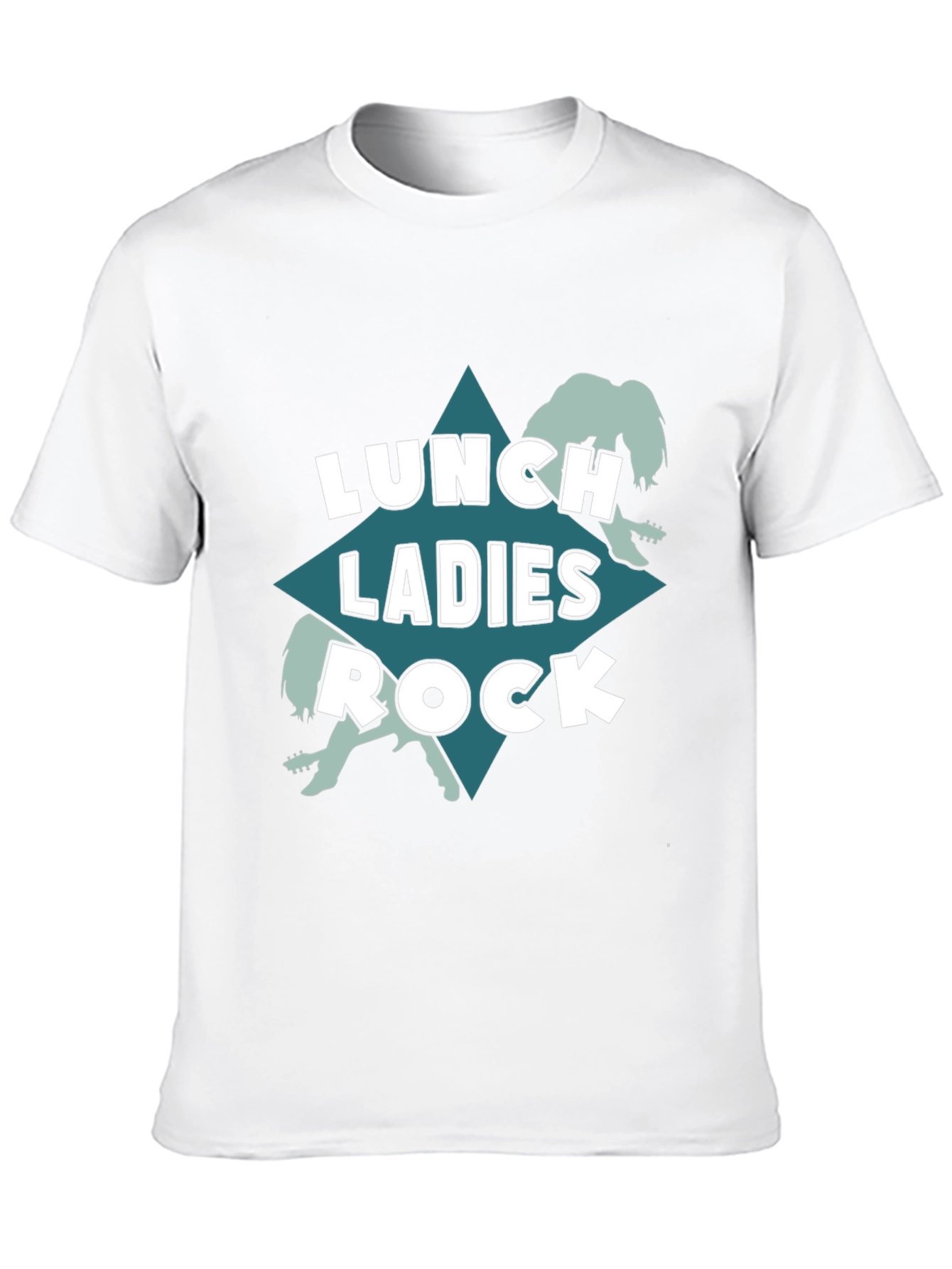 Lunch Ladies Rock T-Shirt - Black Crew Neck Tee