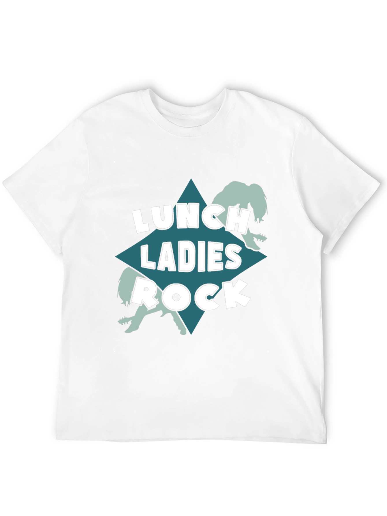 Lunch Ladies Rock T-Shirt - Black Crew Neck Tee