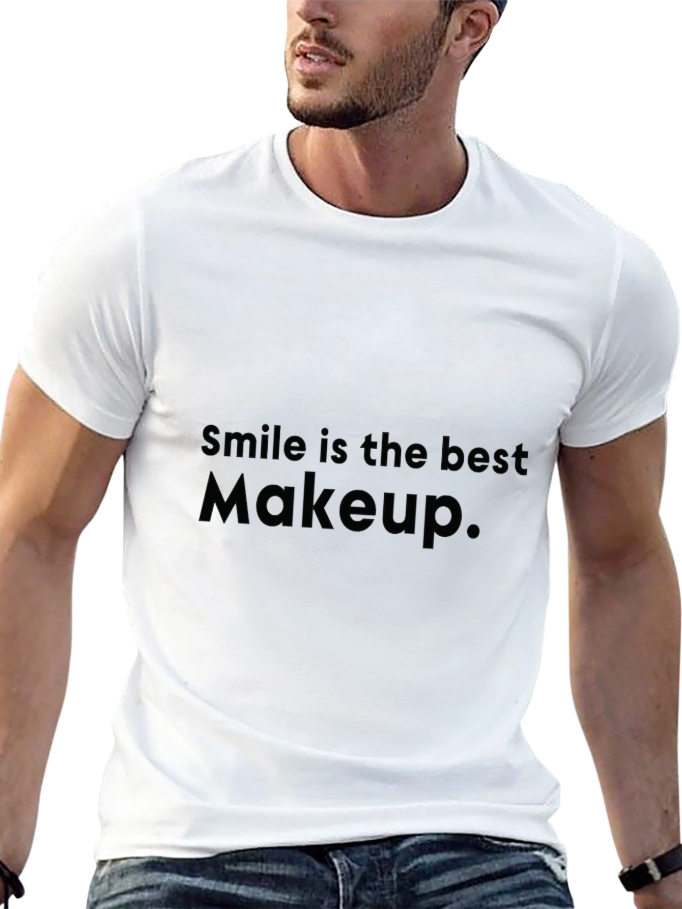 Smile is the Best Makeup Graphic Tee